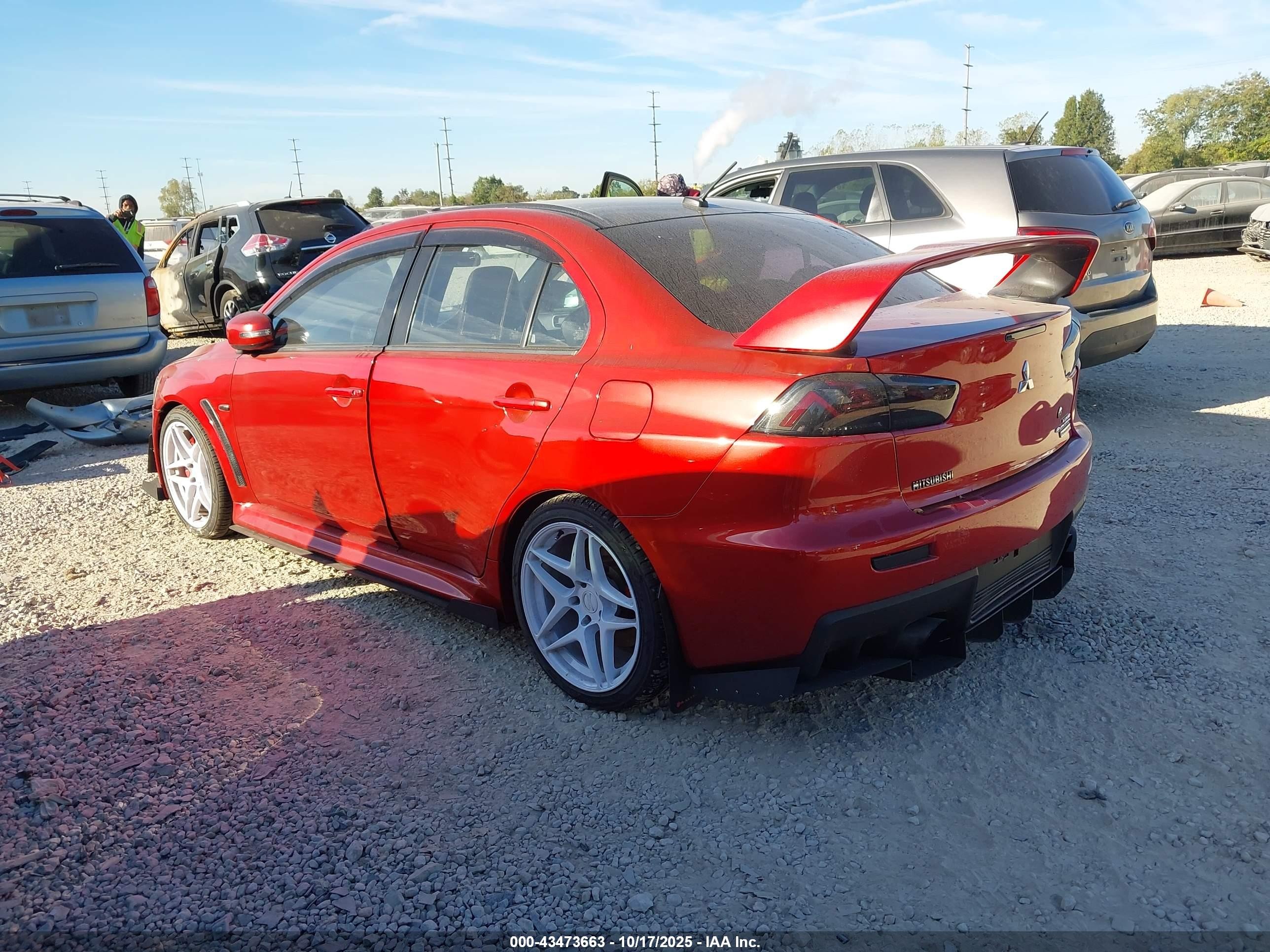 2015 Mitsubishi Lancer Evolution Final Edition Red vin: JA32W7FVXFU028357