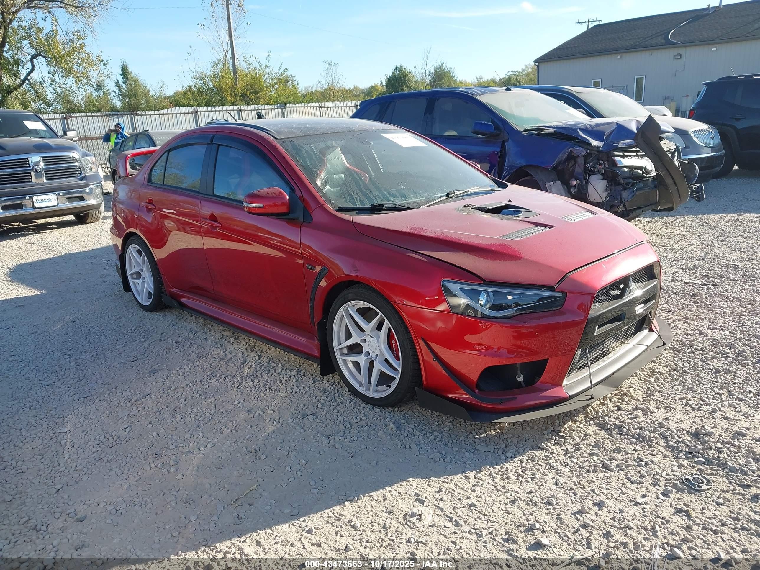 2015 Mitsubishi Lancer Evolution Final Edition Red vin: JA32W7FVXFU028357