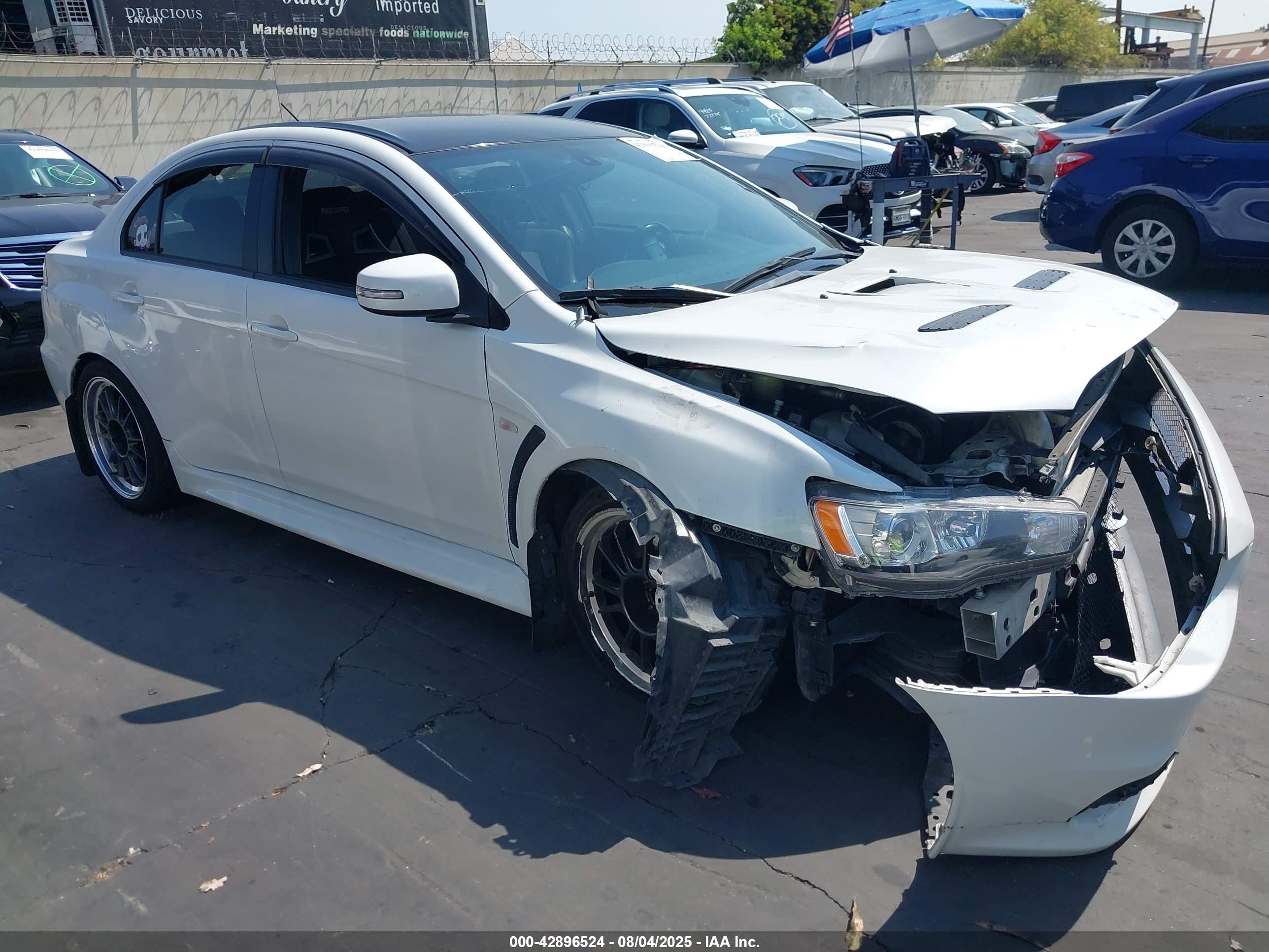2015 Mitsubishi Lancer Evolution Final Edition White vin: JA32W7FVXFU028648