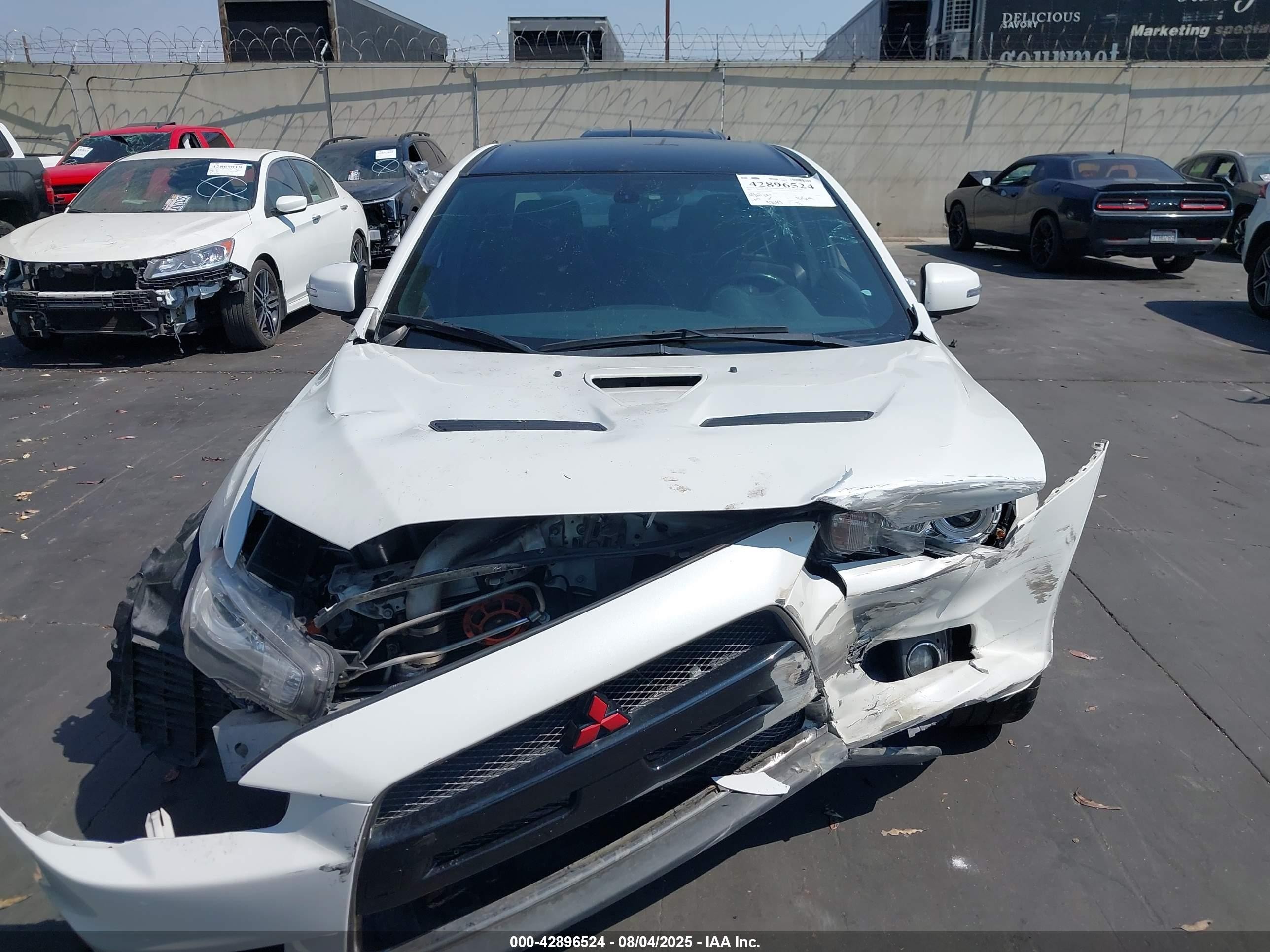 2015 Mitsubishi Lancer Evolution Final Edition White vin: JA32W7FVXFU028648