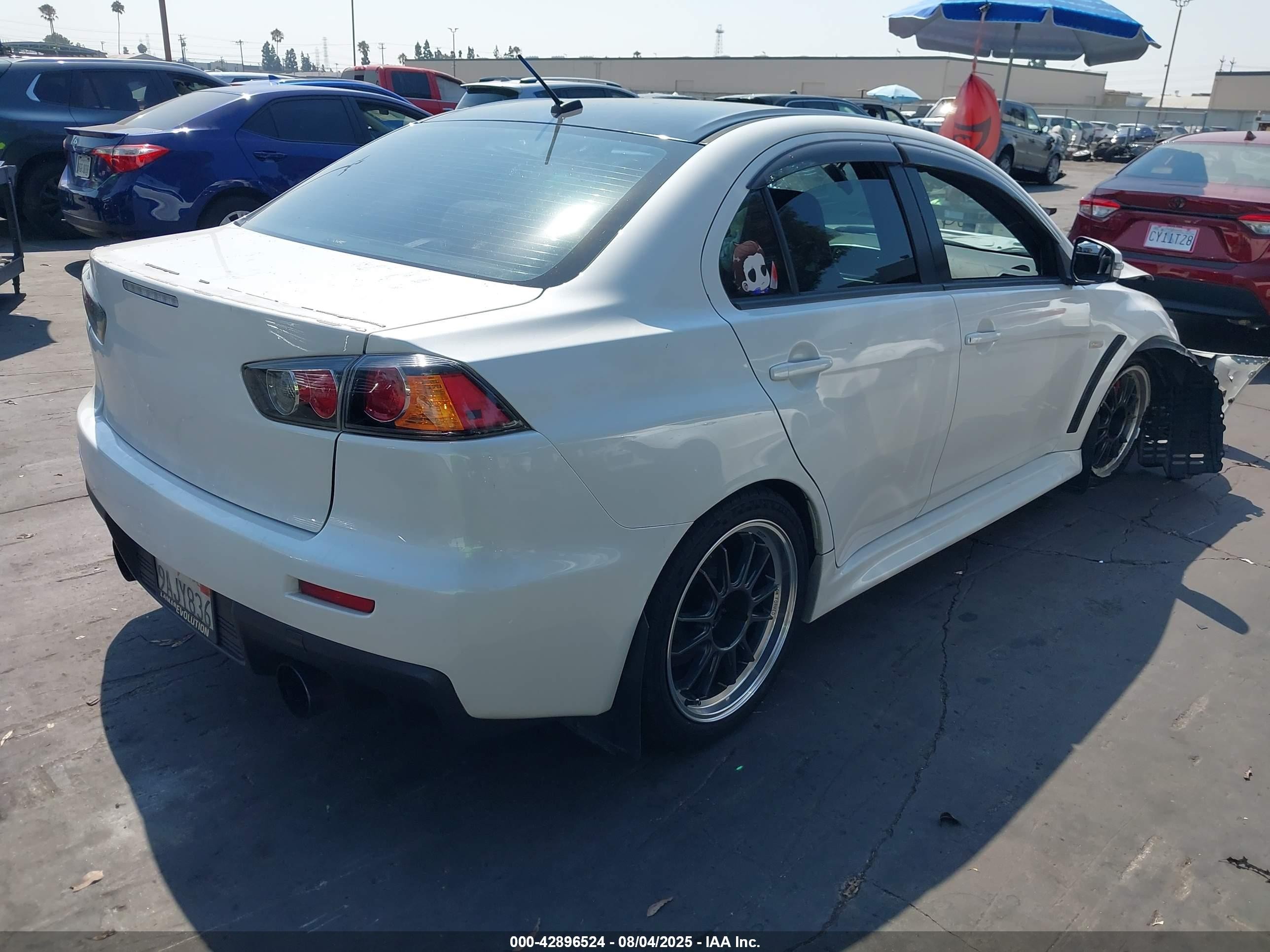 2015 Mitsubishi Lancer Evolution Final Edition White vin: JA32W7FVXFU028648