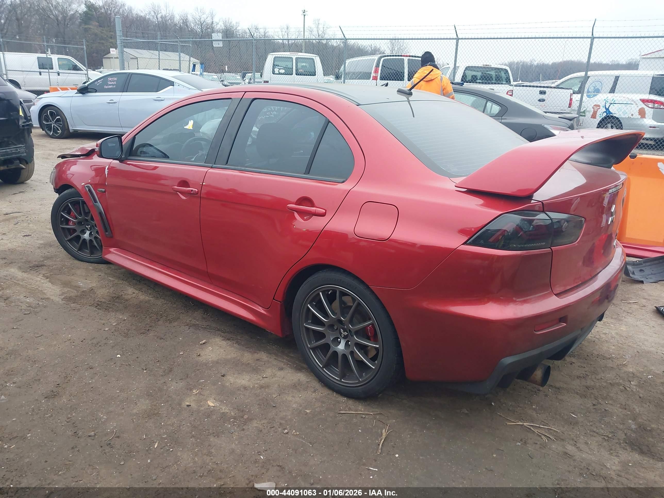 2015 Mitsubishi Lancer Evolution Final Edition Red vin: JA32W7FVXFU028844