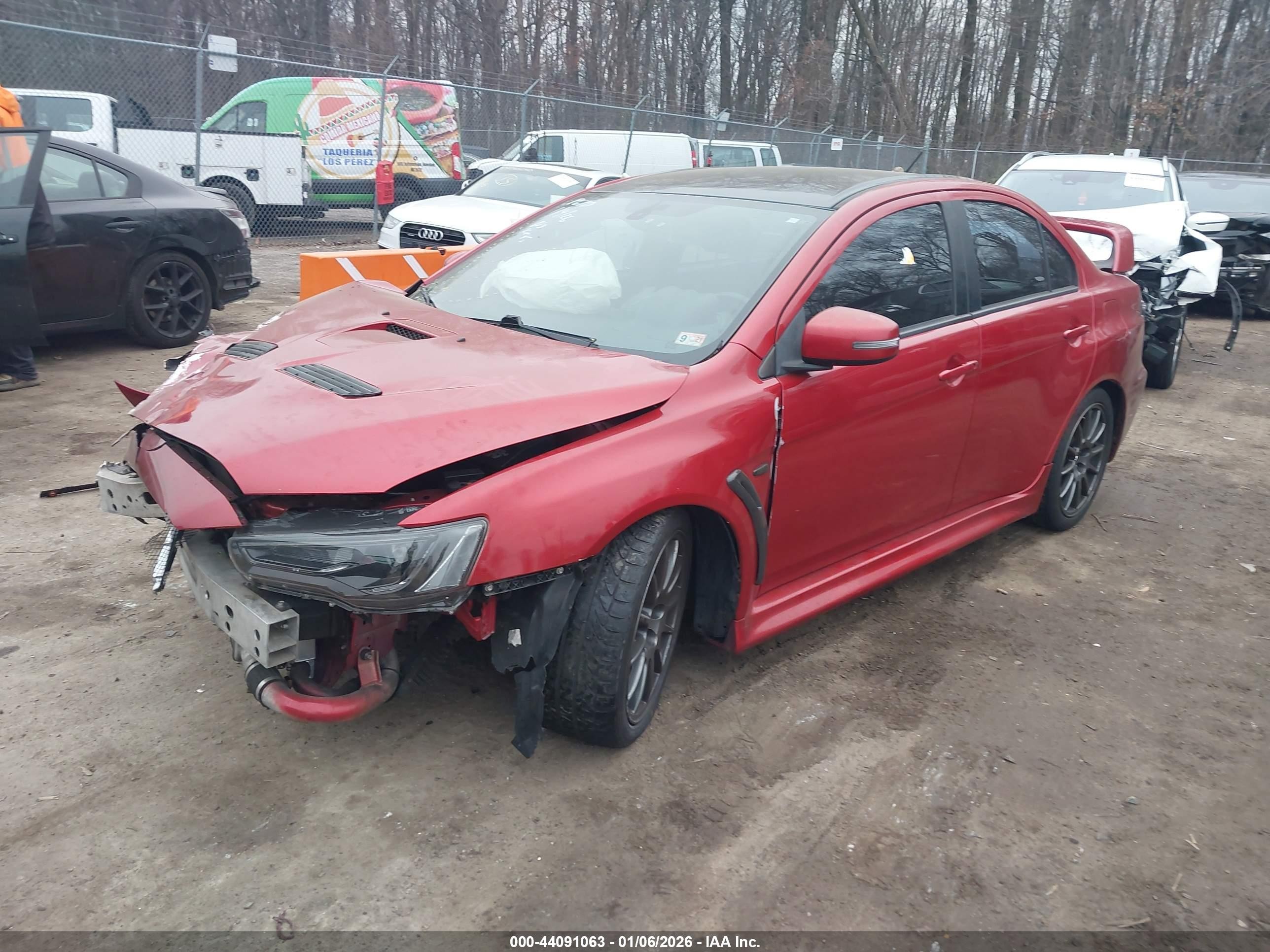 2015 Mitsubishi Lancer Evolution Final Edition Red vin: JA32W7FVXFU028844