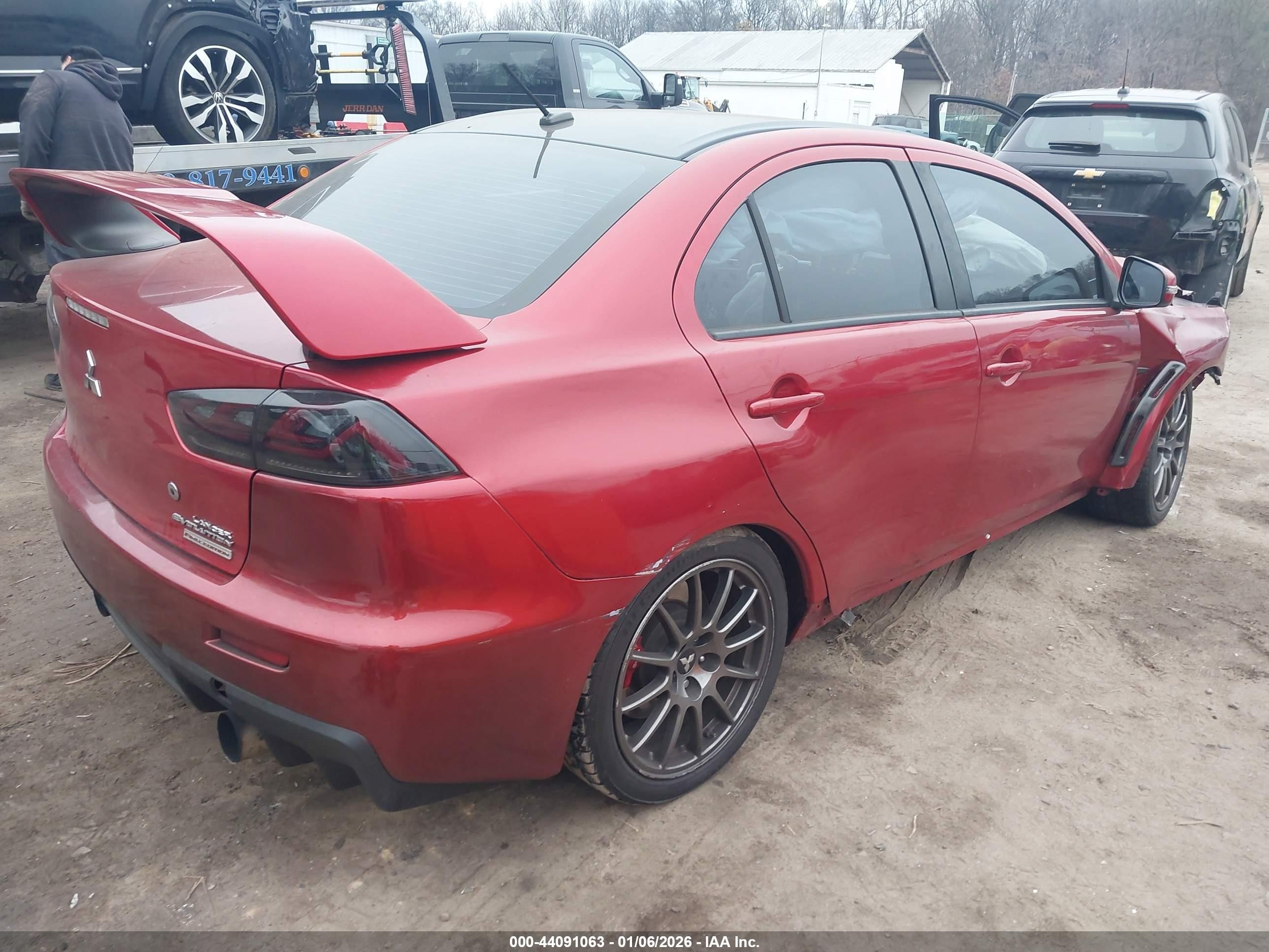2015 Mitsubishi Lancer Evolution Final Edition Red vin: JA32W7FVXFU028844