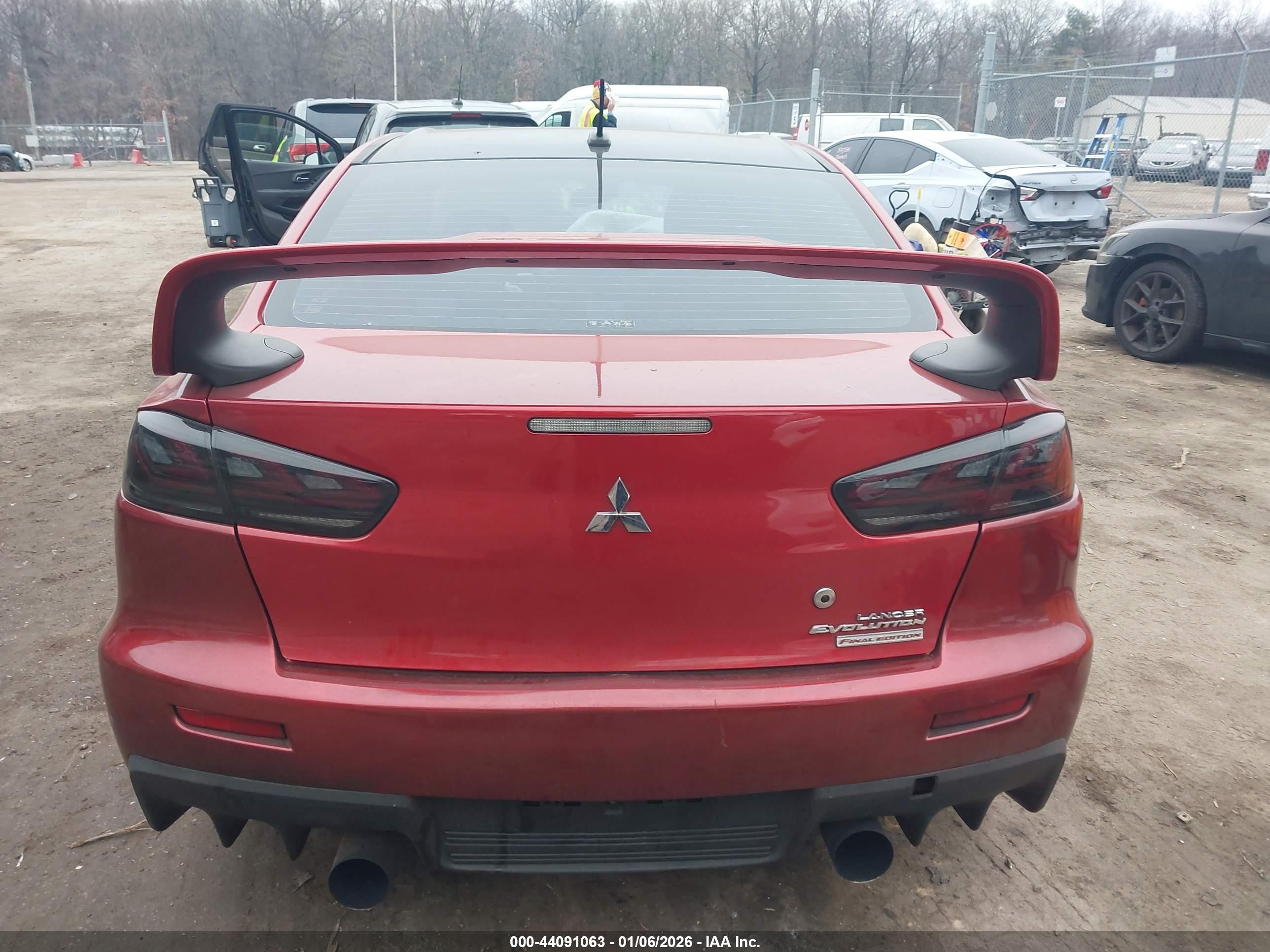 2015 Mitsubishi Lancer Evolution Final Edition Red vin: JA32W7FVXFU028844
