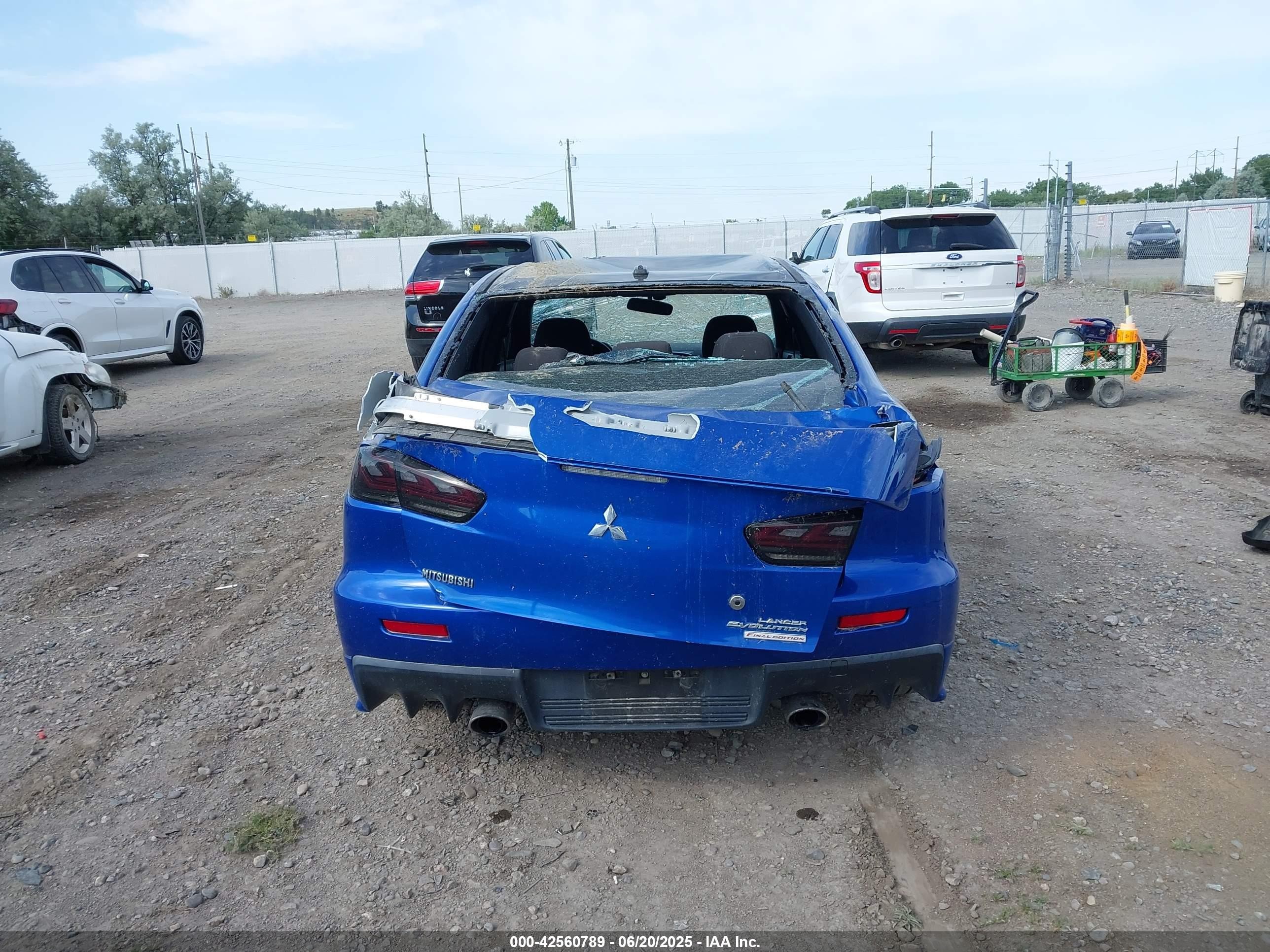 2015 Mitsubishi Lancer Evolution Final Edition Синий vin: JA32W7FVXFU028861