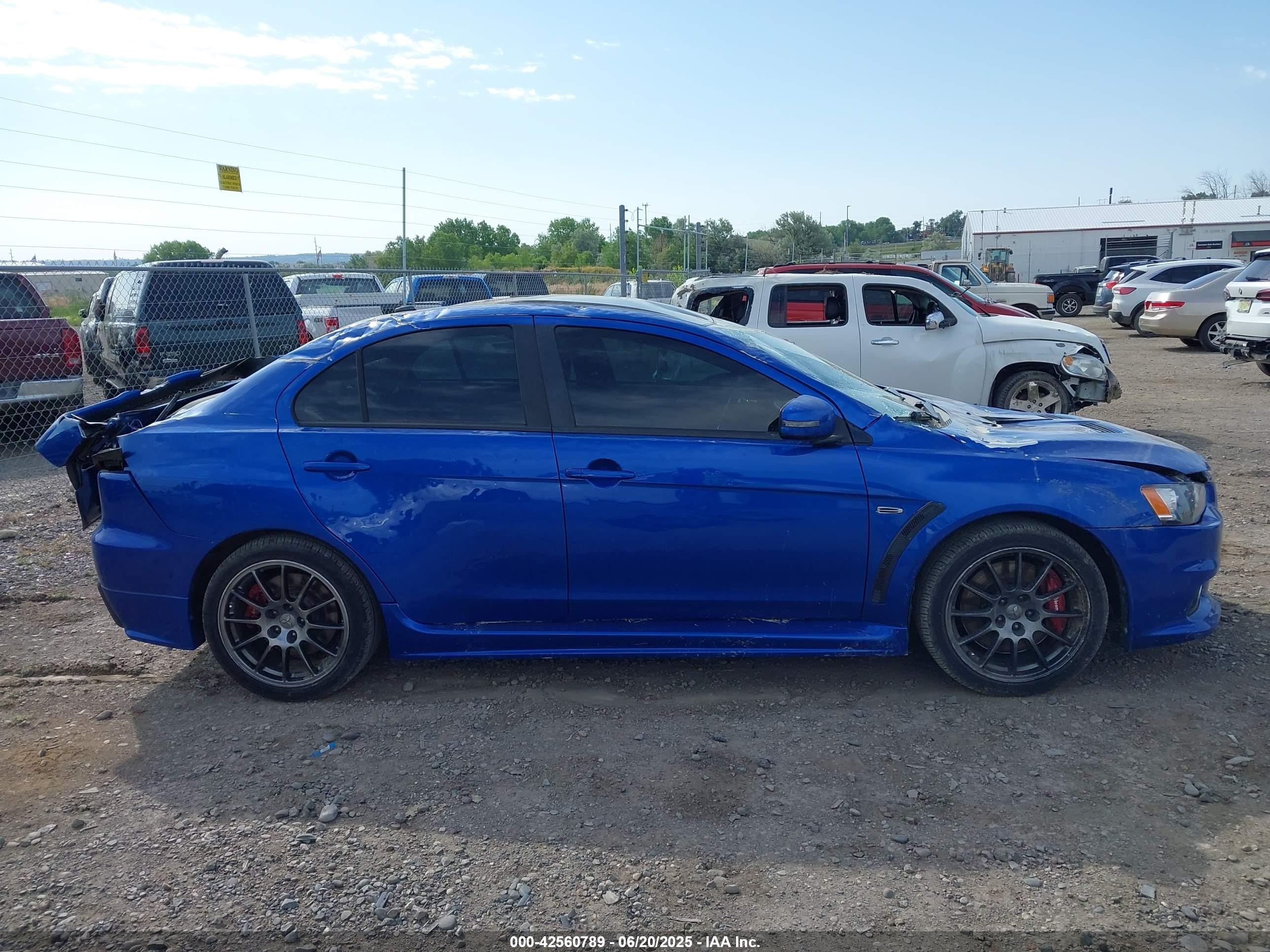 2015 Mitsubishi Lancer Evolution Final Edition Синий vin: JA32W7FVXFU028861