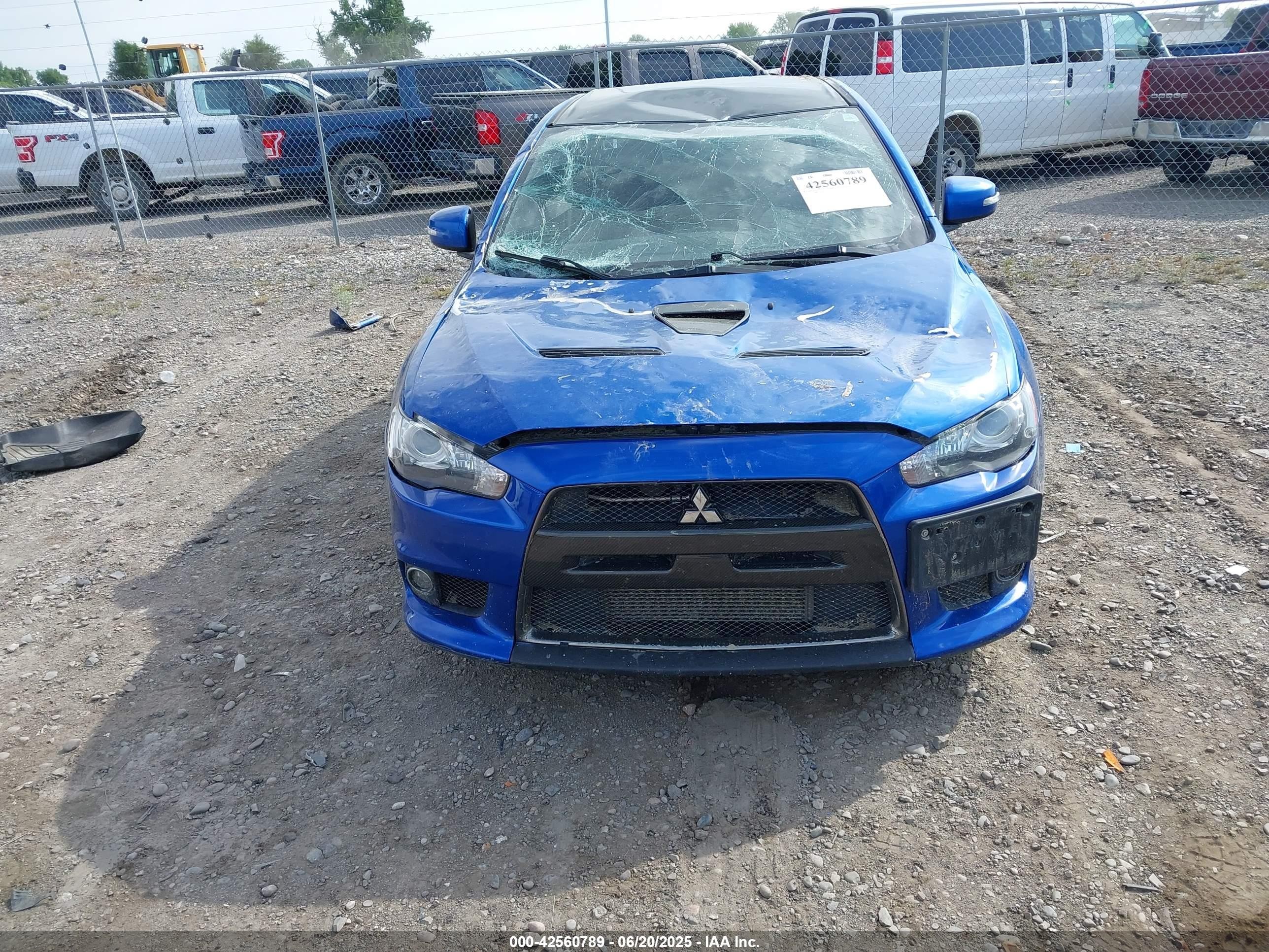 2015 Mitsubishi Lancer Evolution Final Edition Синий vin: JA32W7FVXFU028861