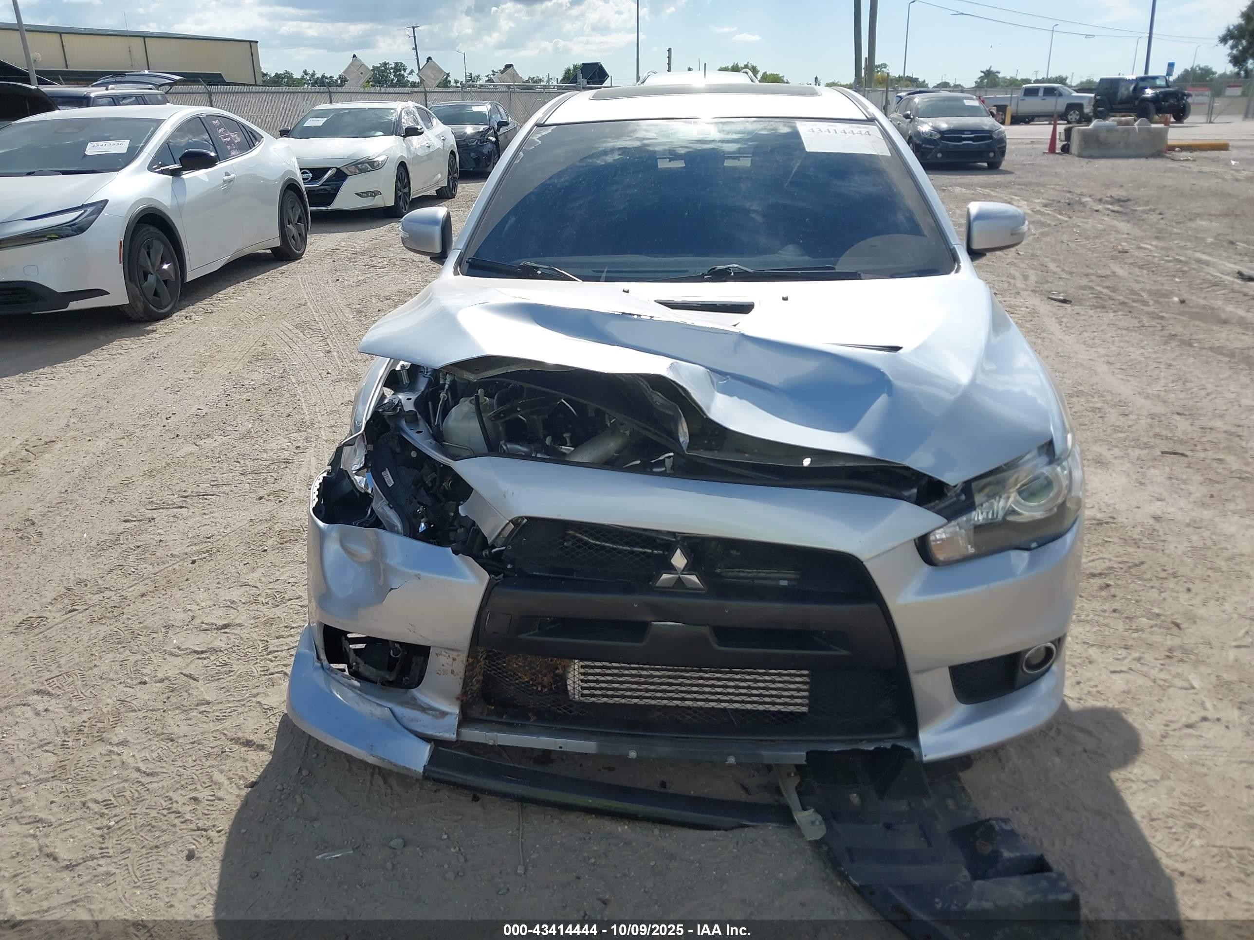 2015 Mitsubishi Lancer Evolution Gsr Silver vin: JA32W8FV0FU006891