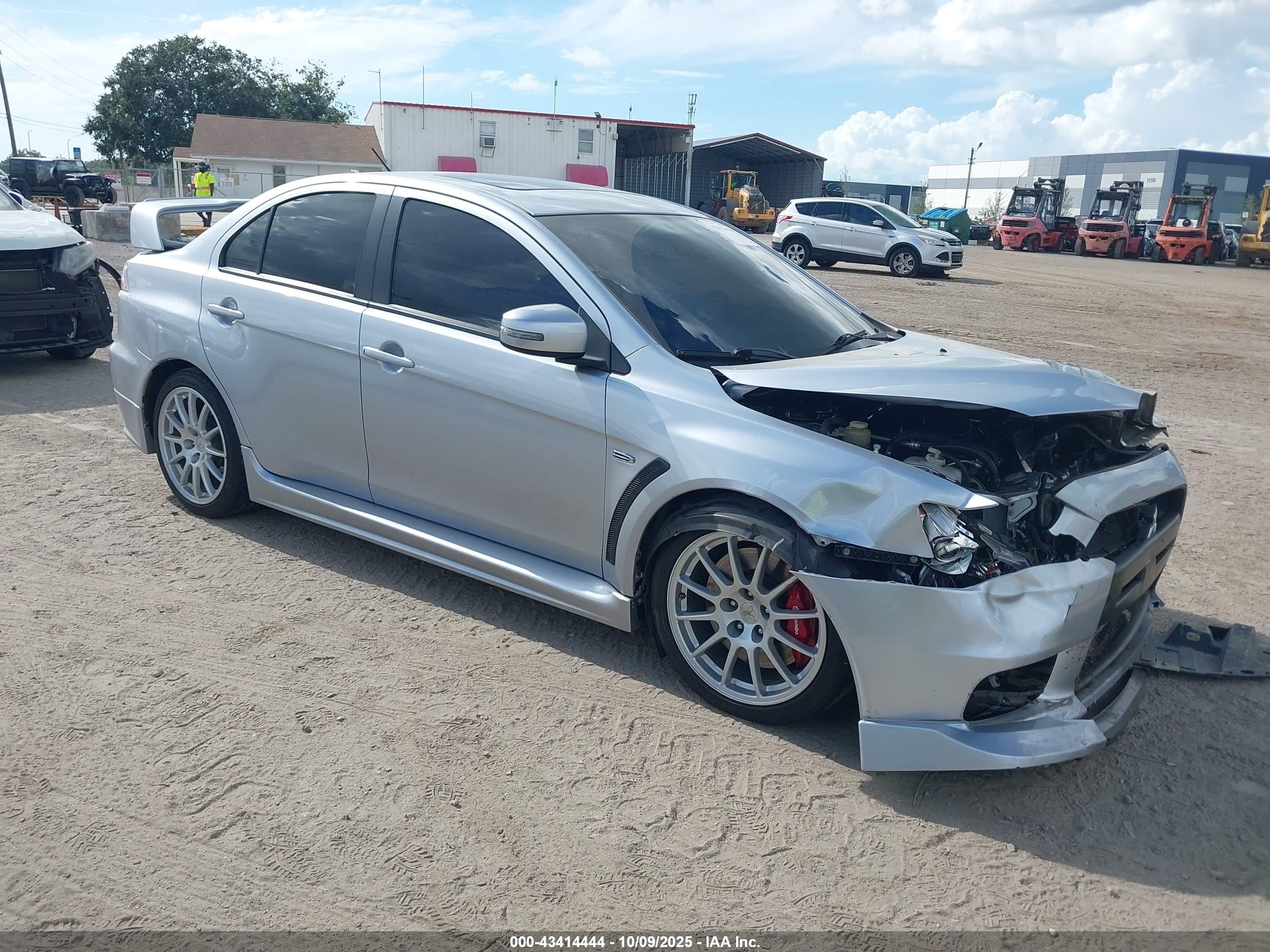 2015 Mitsubishi Lancer Evolution Gsr Silver vin: JA32W8FV0FU006891
