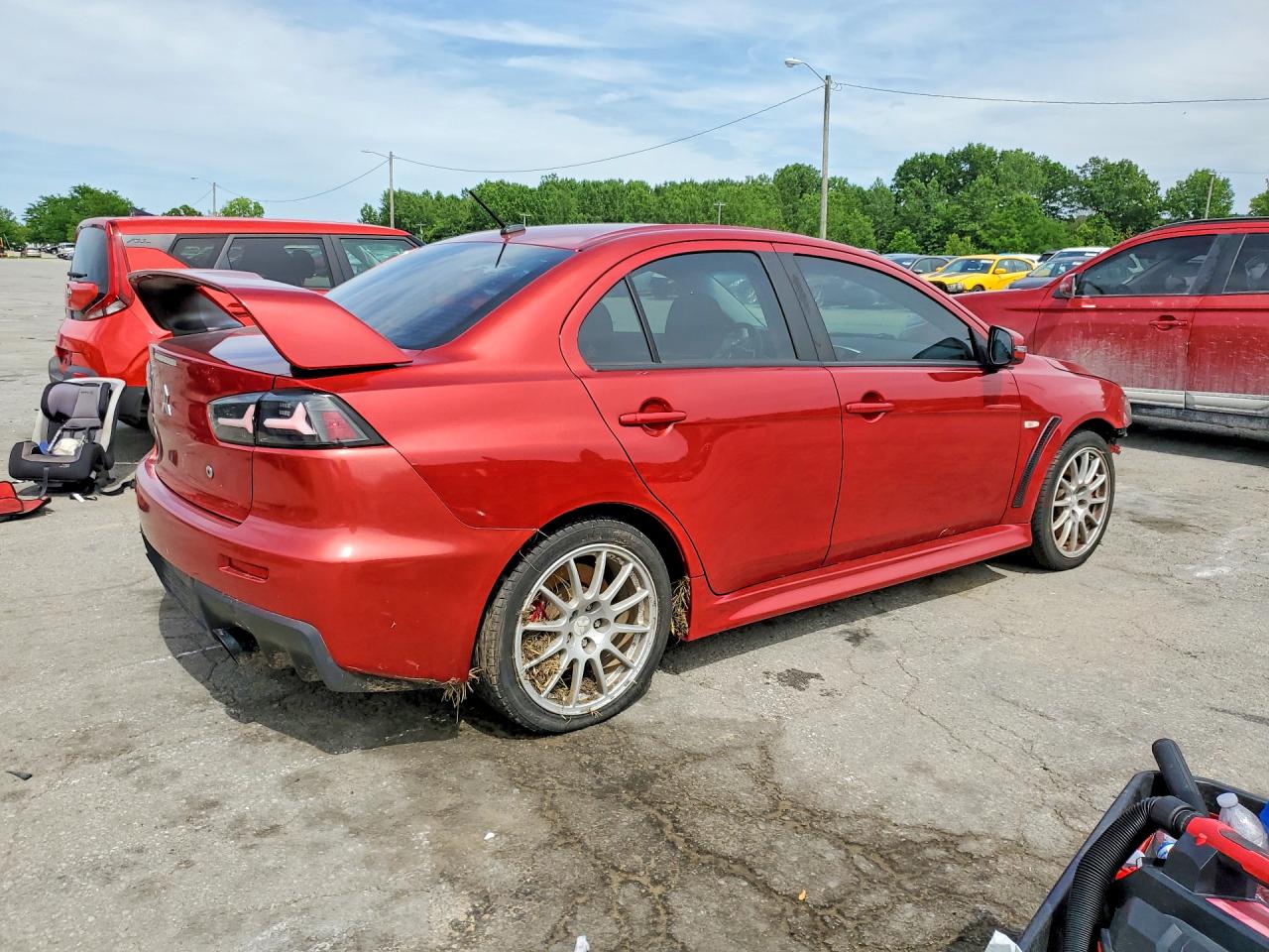 2015 Mitsubishi Lancer Evolution Gsr Red vin: JA32W8FV0FU012416