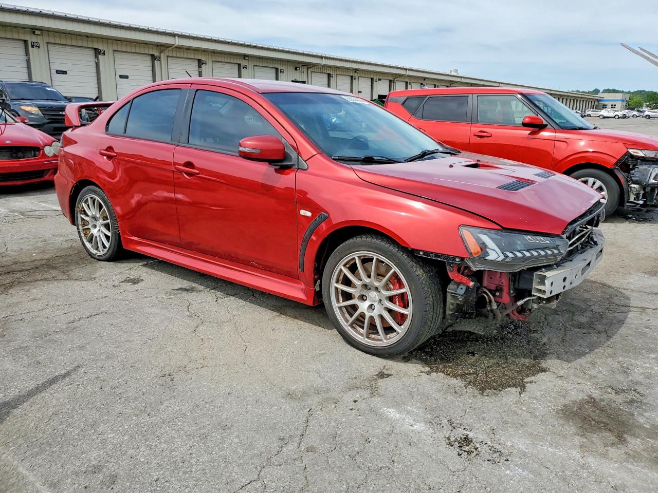 2015 Mitsubishi Lancer Evolution Gsr Red vin: JA32W8FV0FU012416