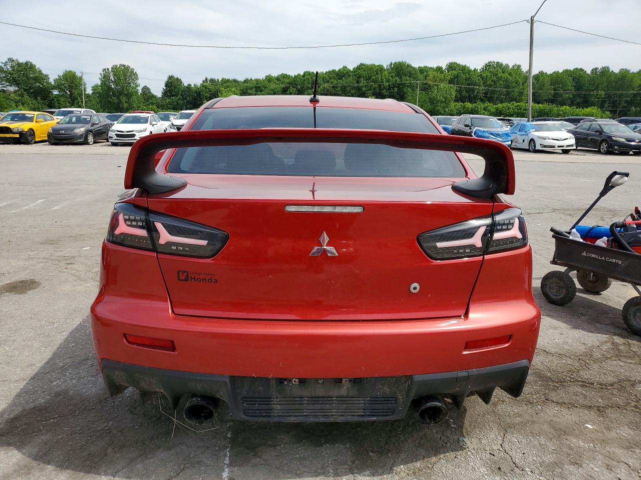 2015 Mitsubishi Lancer Evolution Gsr Red vin: JA32W8FV0FU012416