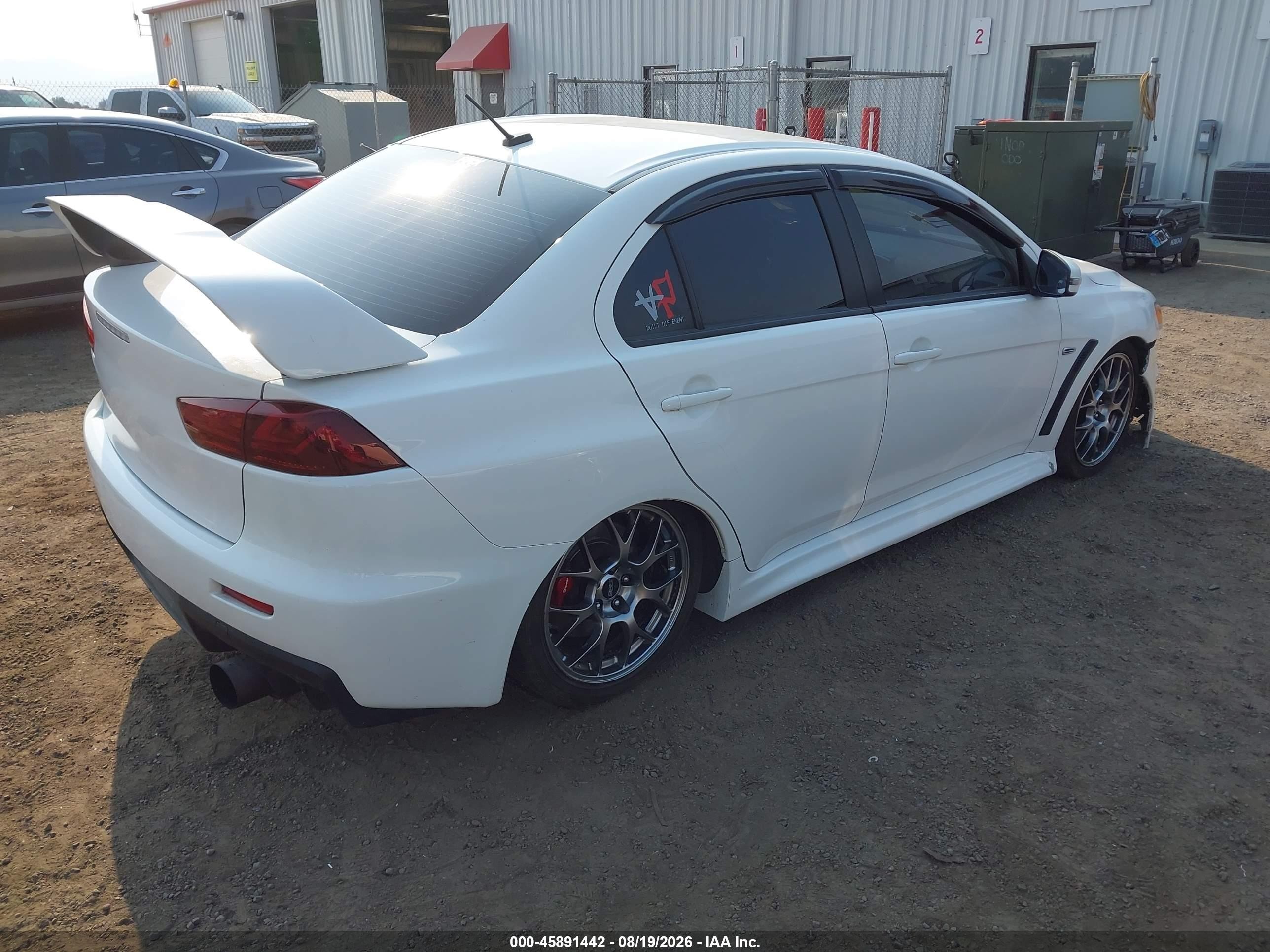 2015 Mitsubishi Lancer Evolution Gsr White vin: JA32W8FV2FU603959