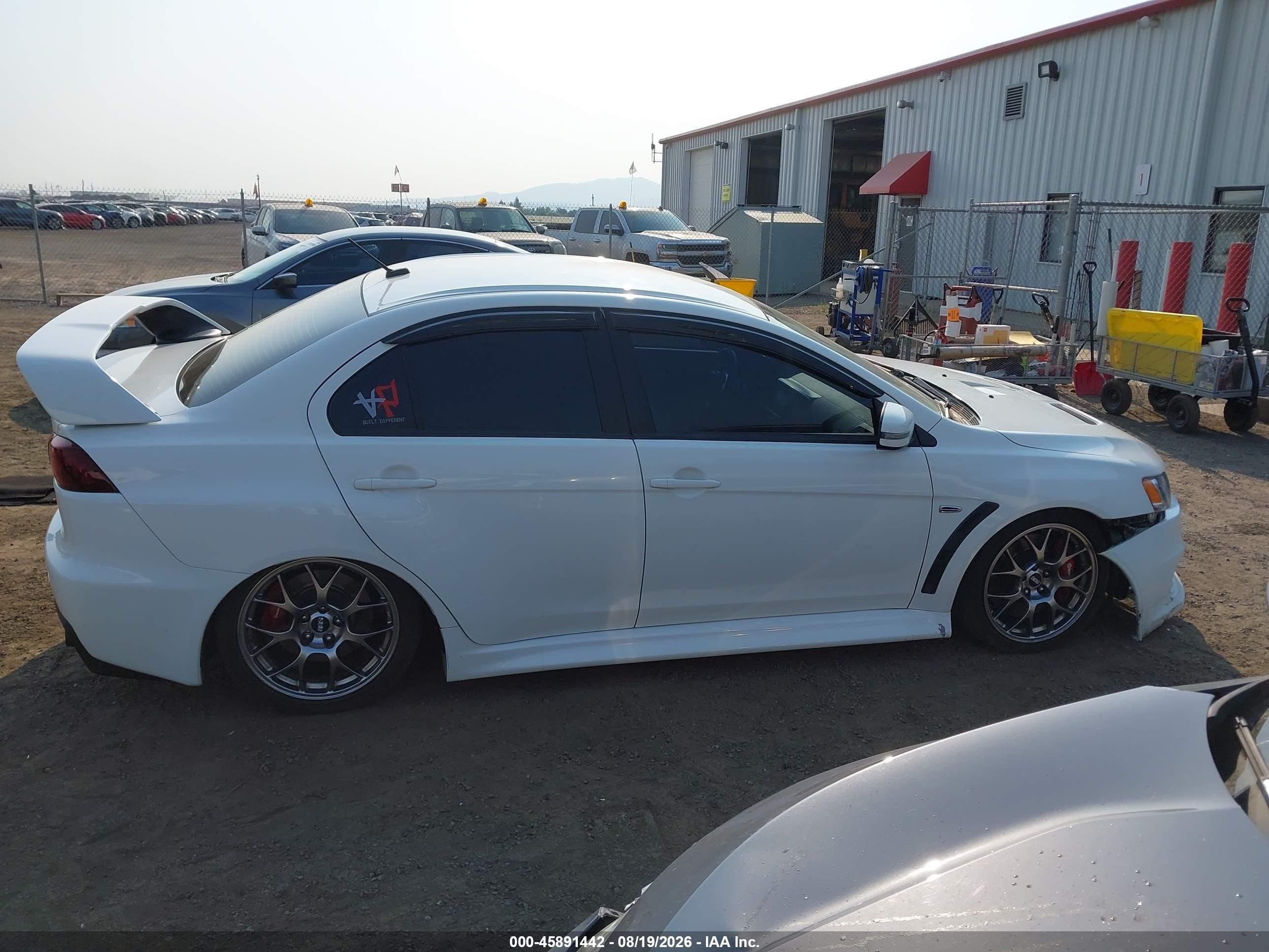 2015 Mitsubishi Lancer Evolution Gsr White vin: JA32W8FV2FU603959