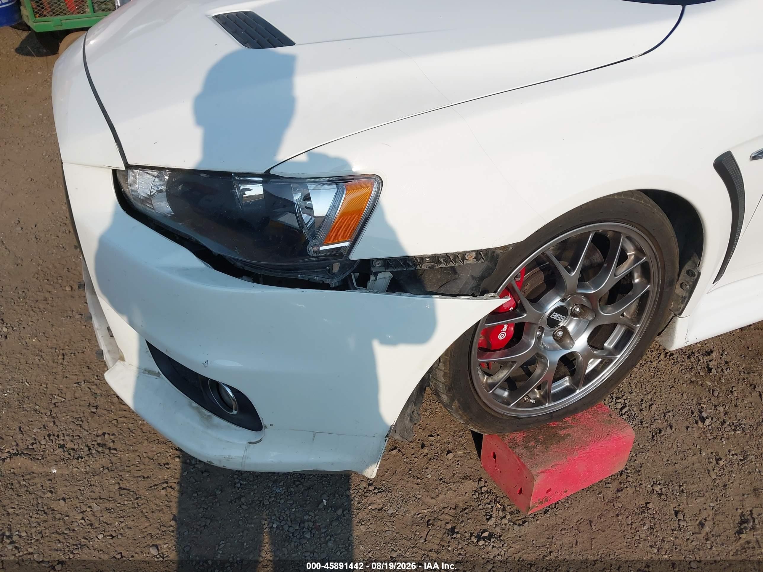 2015 Mitsubishi Lancer Evolution Gsr White vin: JA32W8FV2FU603959