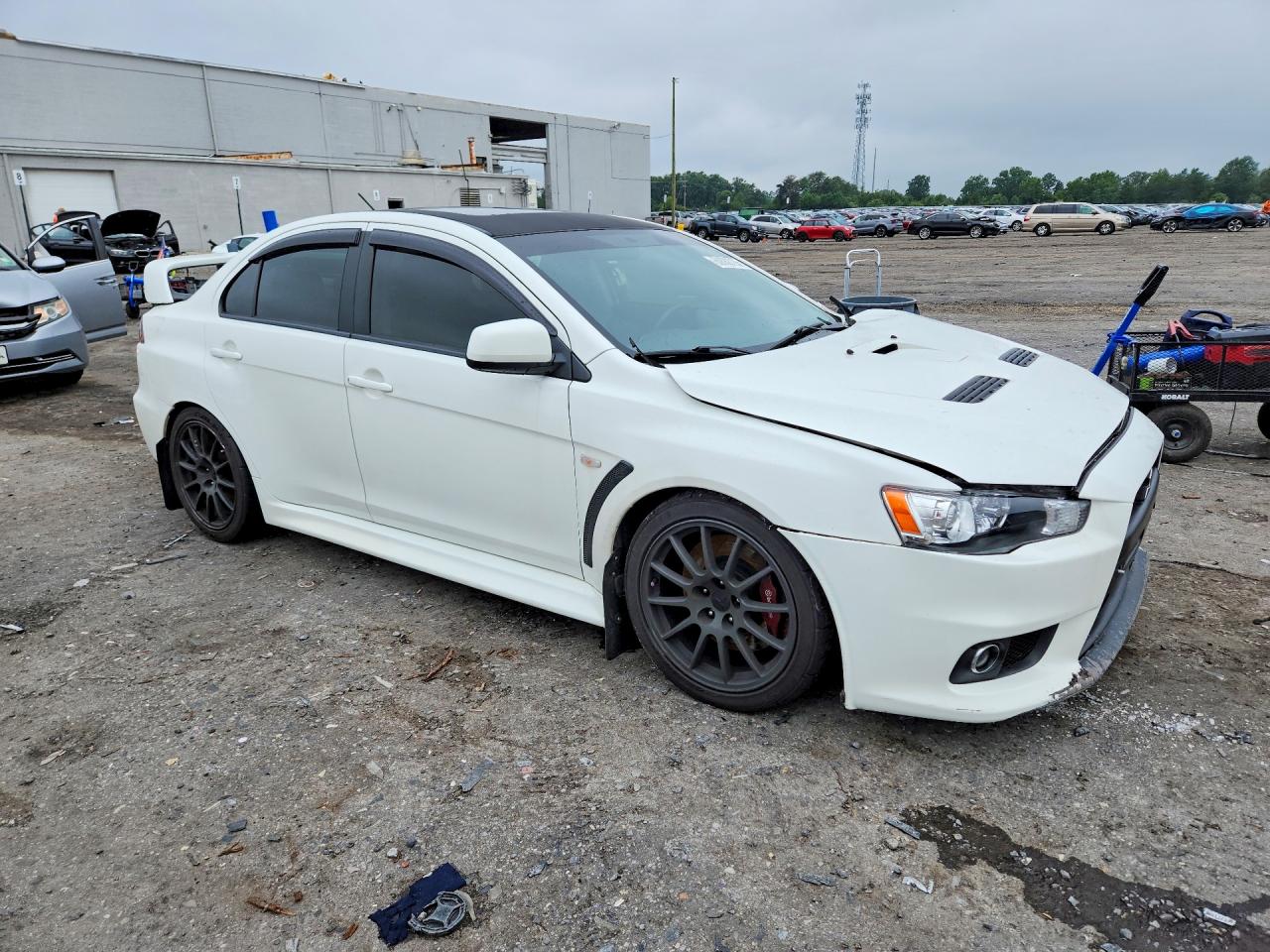 2011 Mitsubishi Lancer Evolution Gsr Белый vin: JA32W8FV3BU046909