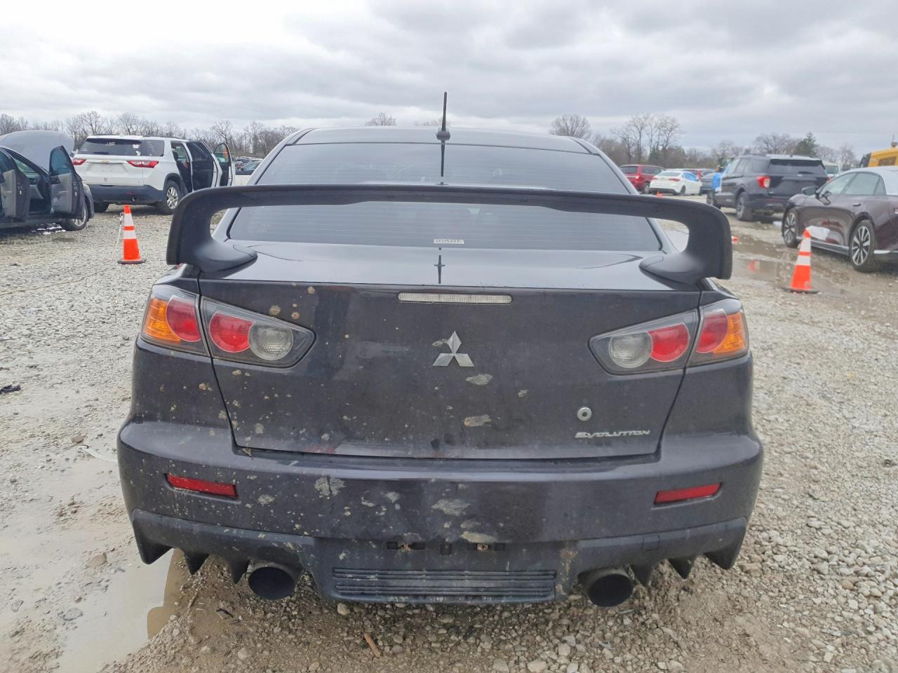 2012 Mitsubishi Lancer Evolution Gsr Gray vin: JA32W8FV3CU008436