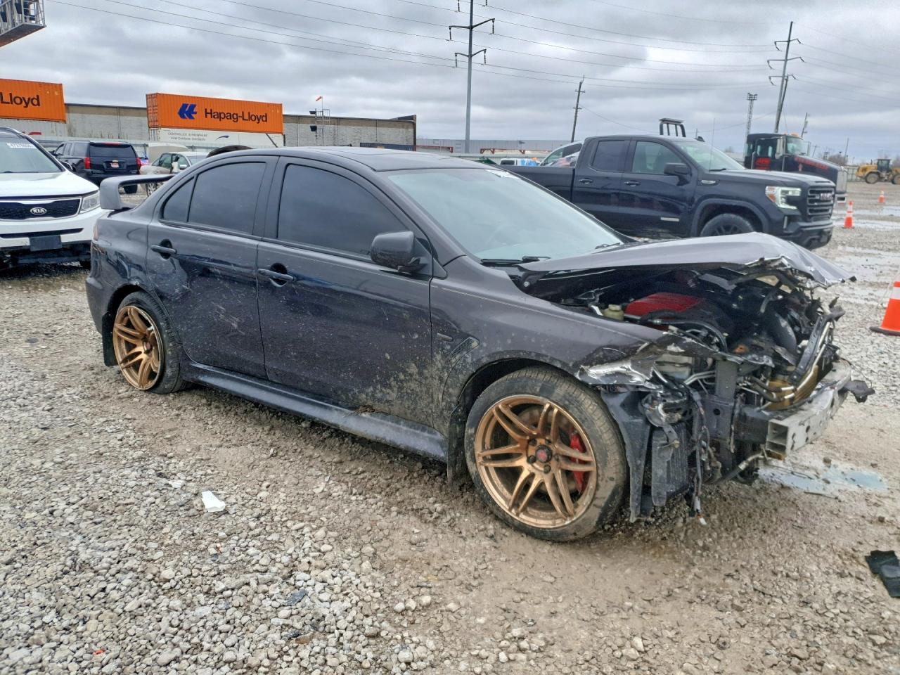 2012 Mitsubishi Lancer Evolution Gsr Gray vin: JA32W8FV3CU008436