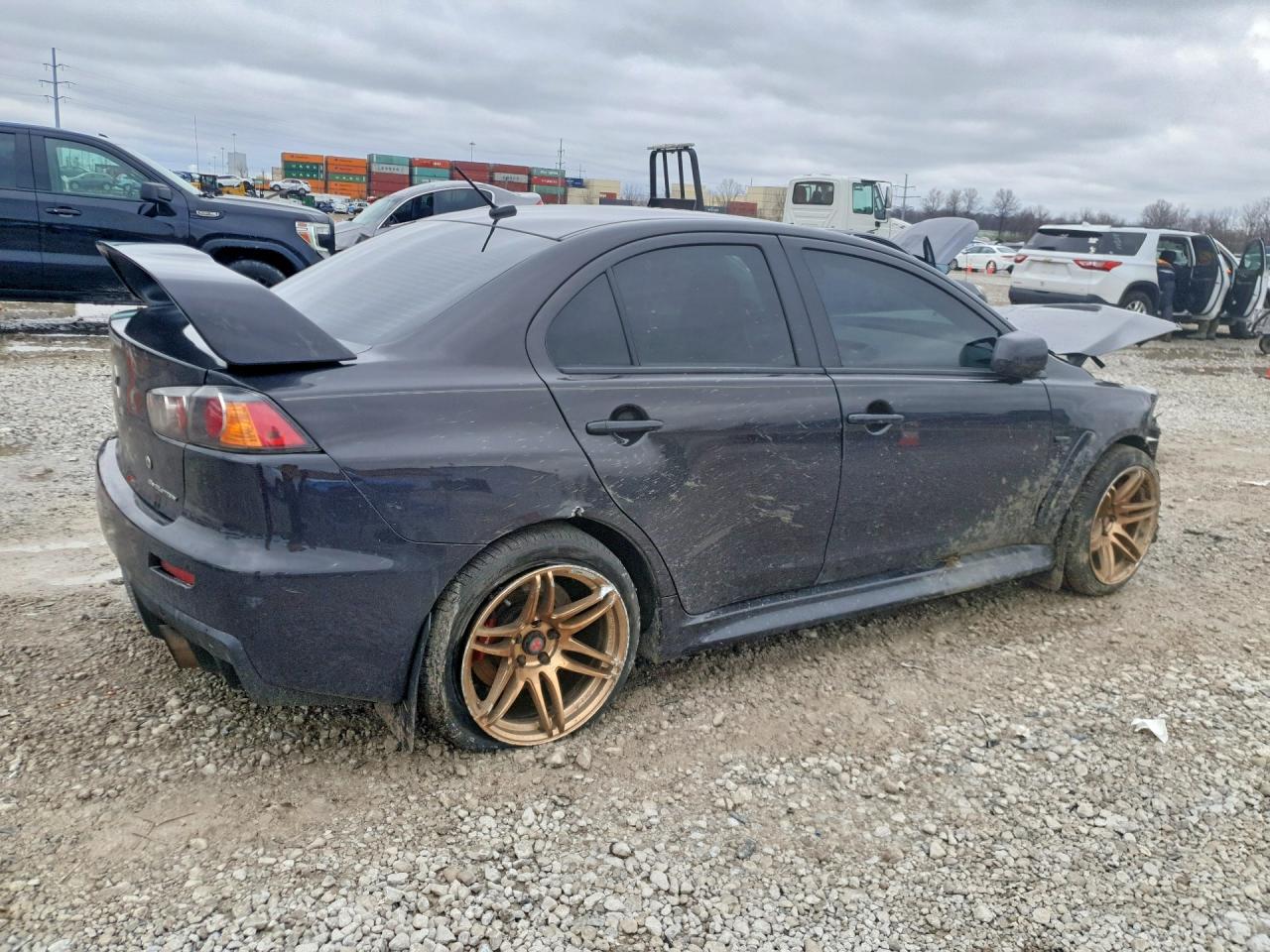 2012 Mitsubishi Lancer Evolution Gsr Gray vin: JA32W8FV3CU008436
