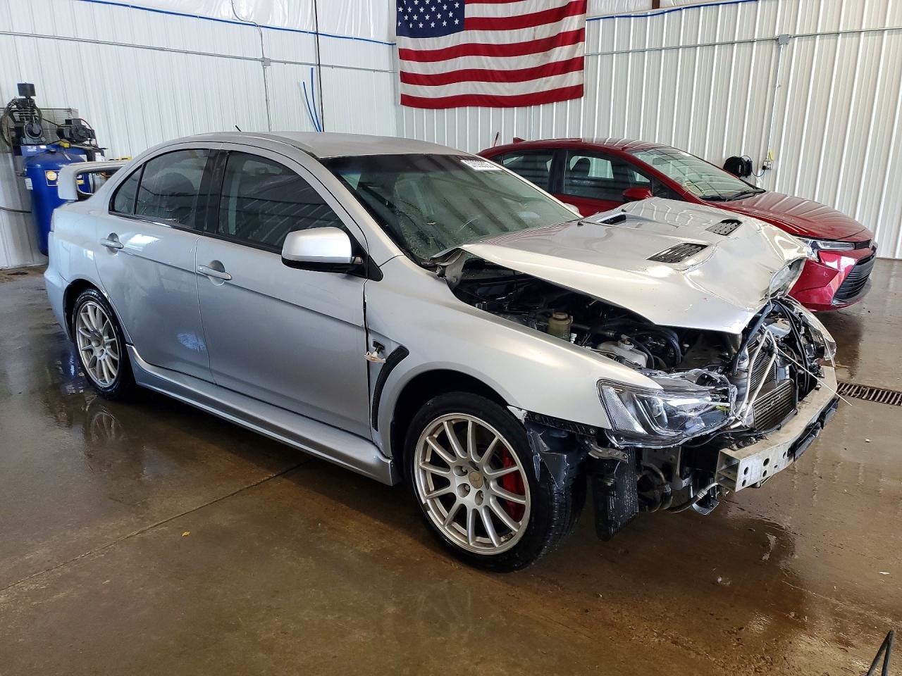2012 Mitsubishi Lancer Evolution Gsr Silver vin: JA32W8FV3CU015449