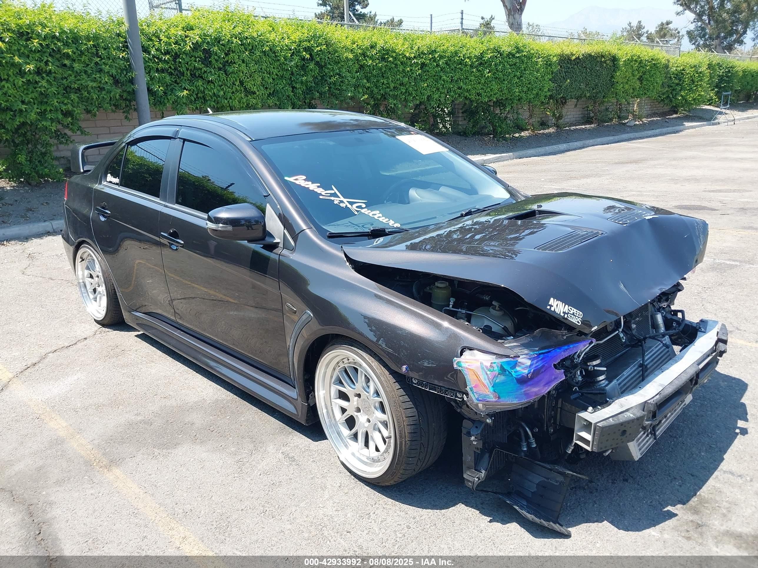 2015 Mitsubishi Lancer Evolution Gsr Серый vin: JA32W8FV3FU008103