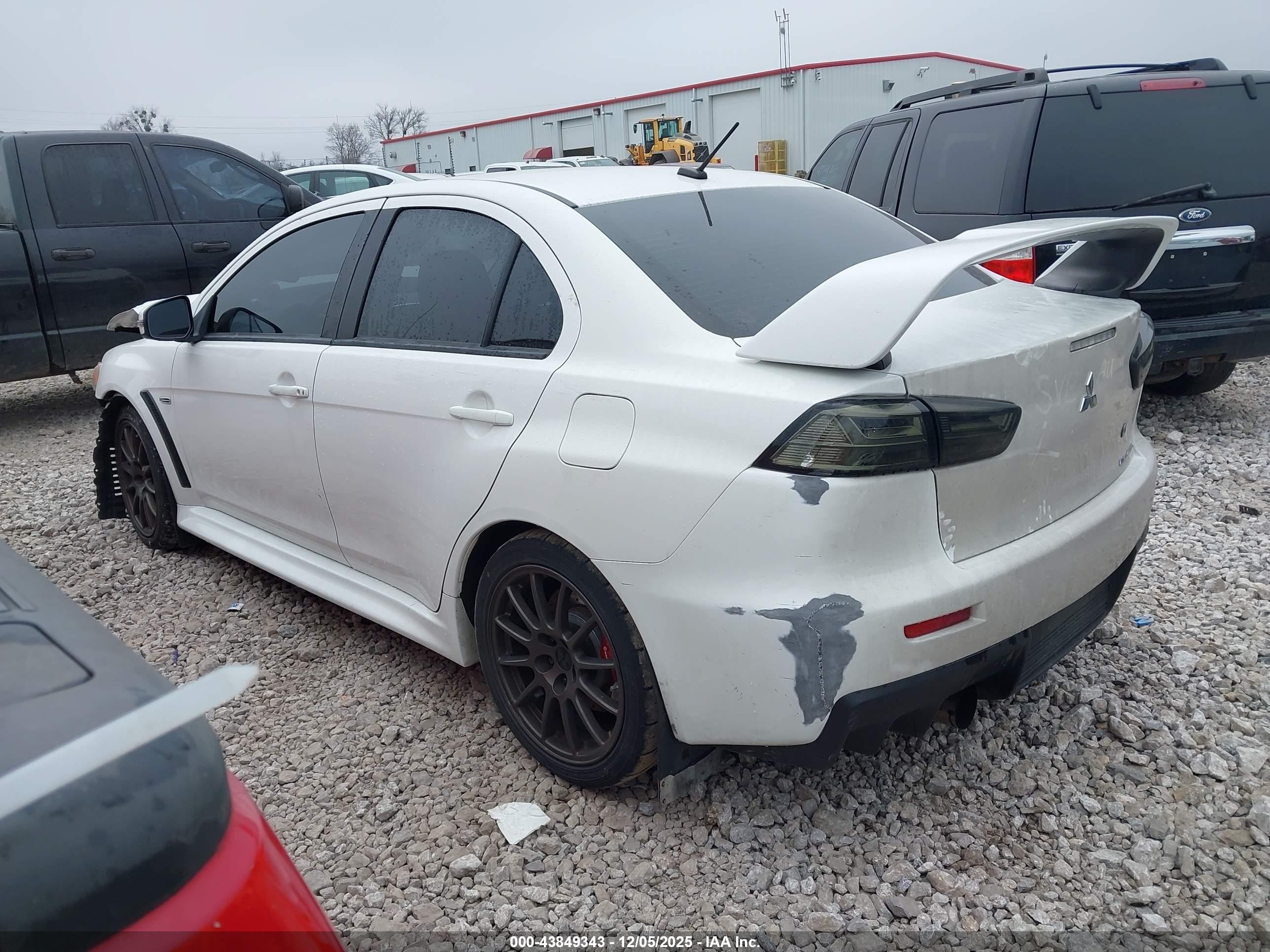 2015 Mitsubishi Lancer Evolution Gsr White vin: JA32W8FV3FU020509