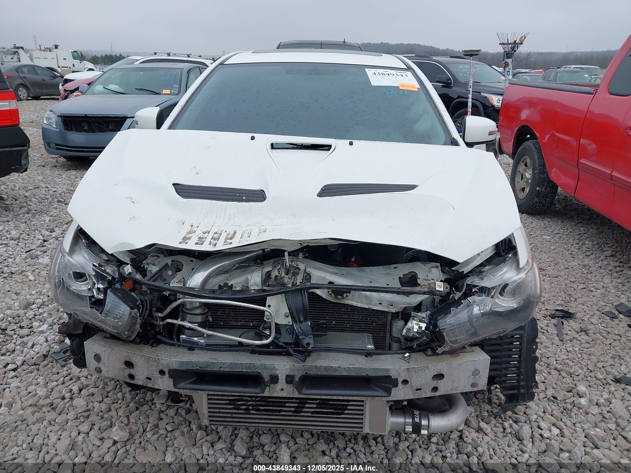 2015 Mitsubishi Lancer Evolution Gsr White vin: JA32W8FV3FU020509