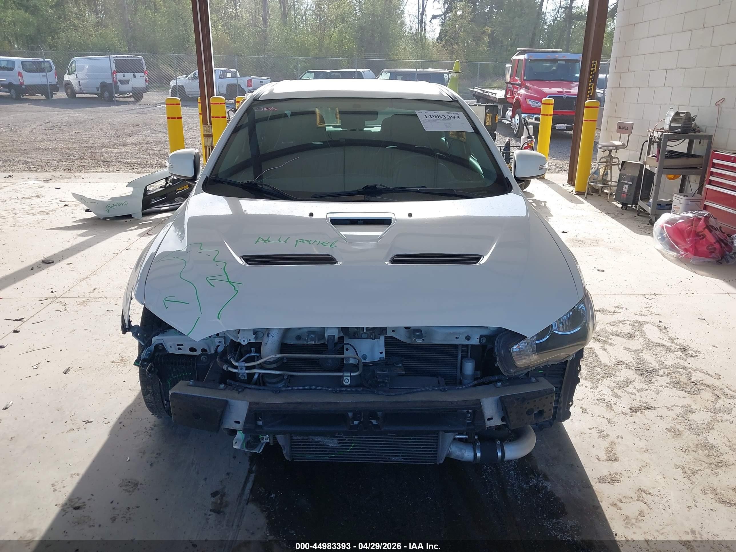 2015 Mitsubishi Lancer Evolution Gsr White vin: JA32W8FV4FU007946