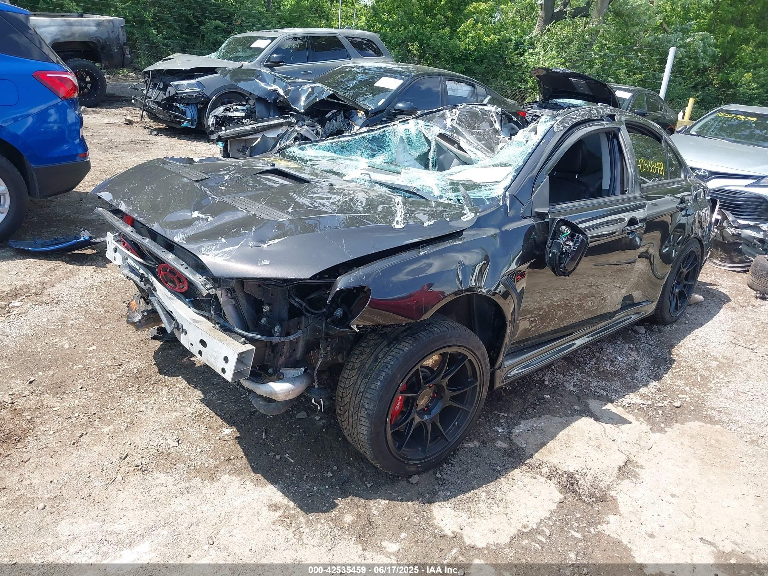 2015 Mitsubishi Lancer Evolution Gsr Brown vin: JA32W8FV4FU008711