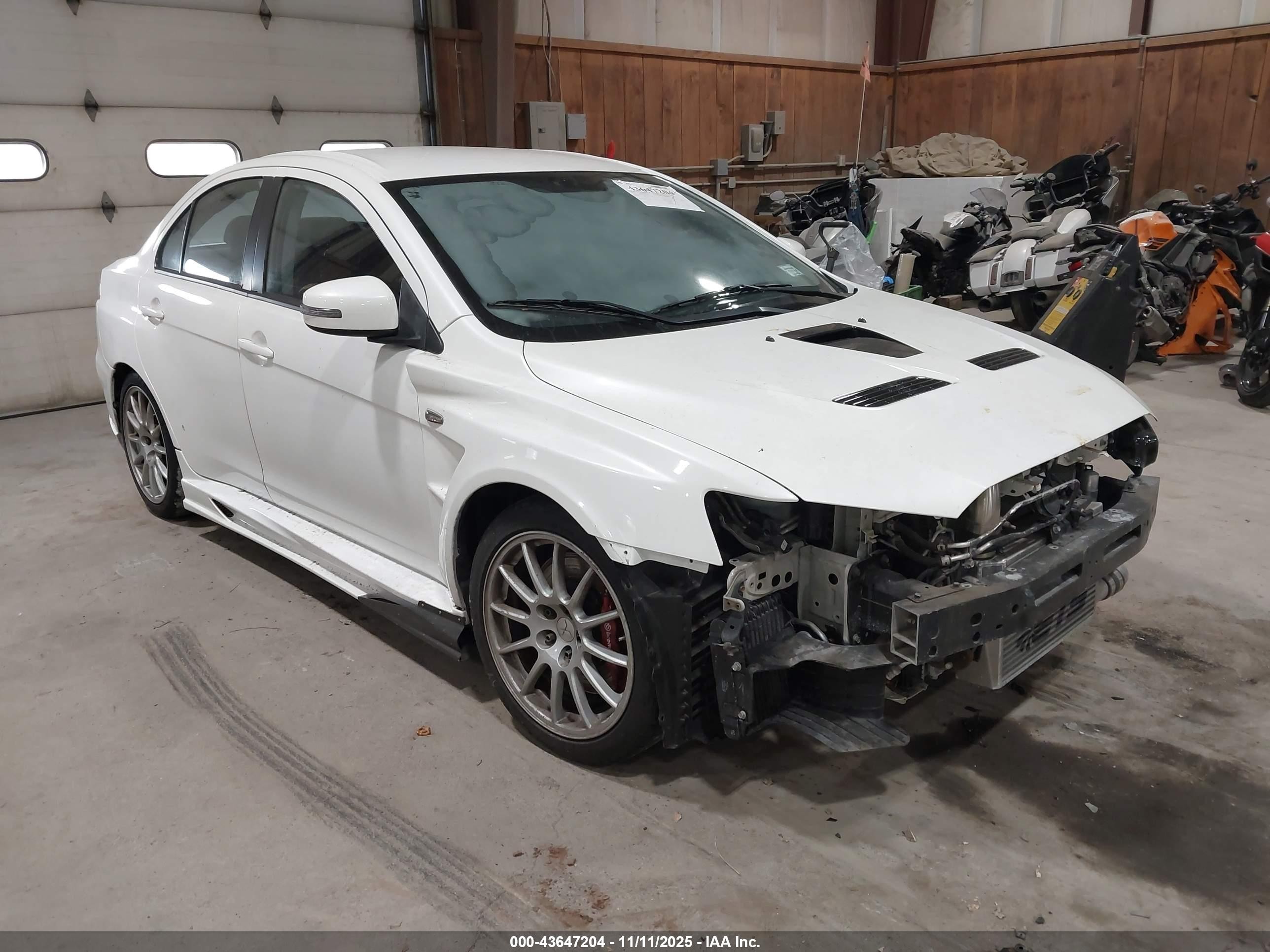 2015 Mitsubishi Lancer Evolution Gsr White vin: JA32W8FV4FU016162