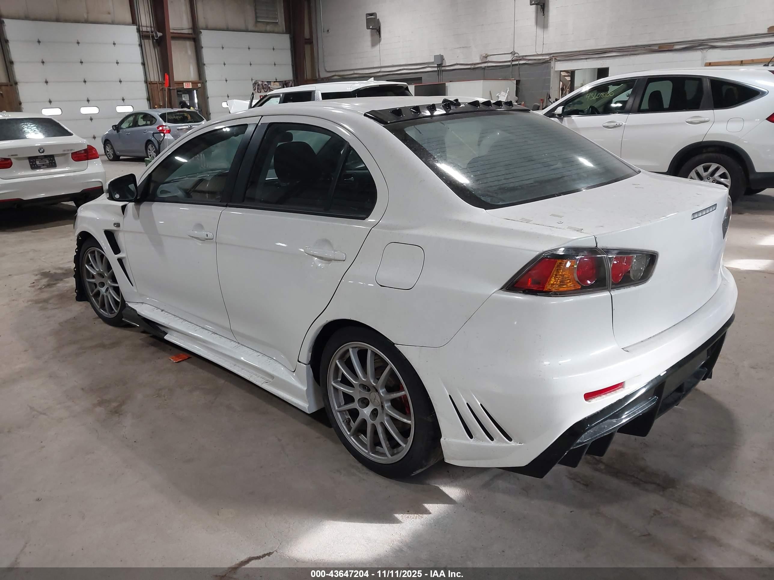 2015 Mitsubishi Lancer Evolution Gsr White vin: JA32W8FV4FU016162