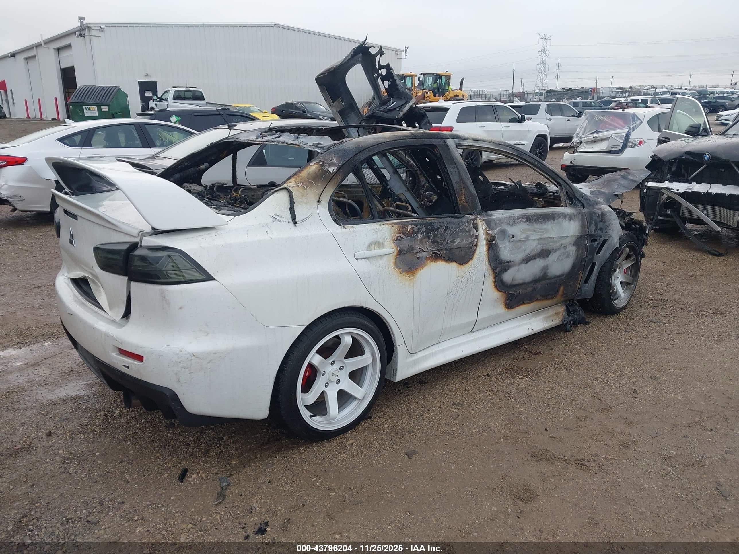 2015 Mitsubishi Lancer Evolution Gsr White vin: JA32W8FV4FU021300