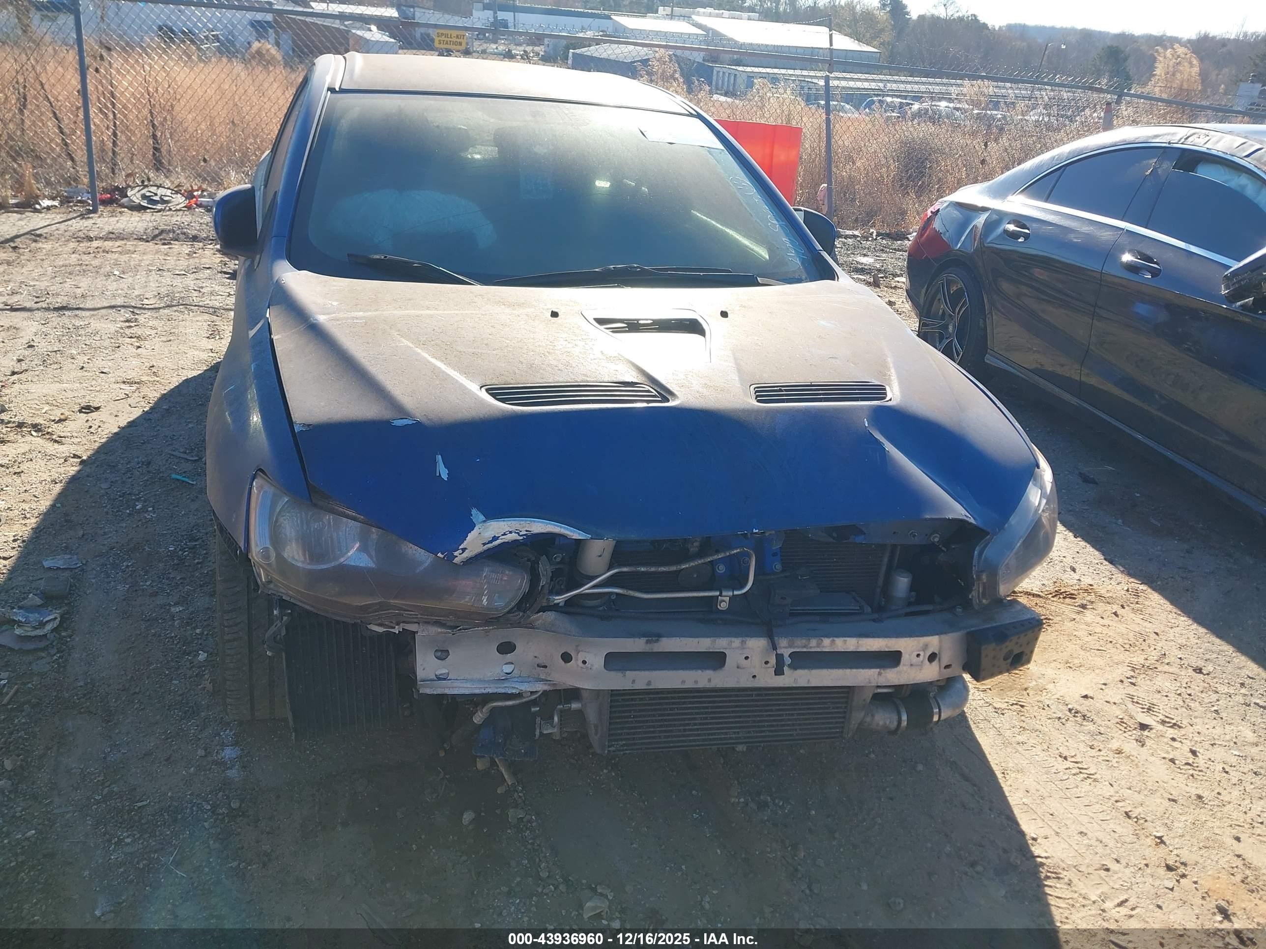 2015 Mitsubishi Lancer Evolution Gsr Blue vin: JA32W8FV4FU023726