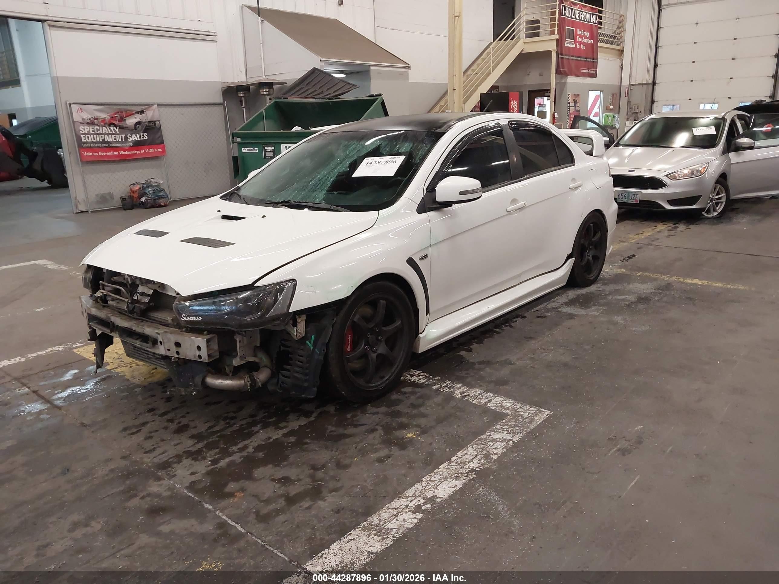 2015 Mitsubishi Lancer Evolution Gsr Белый vin: JA32W8FV5FU006207