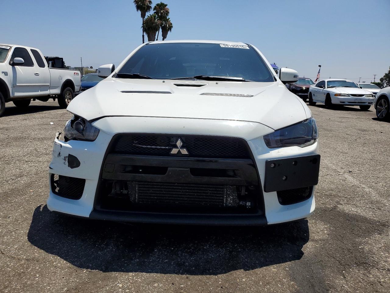2015 Mitsubishi Lancer Evolution Gsr White vin: JA32W8FV5FU023430