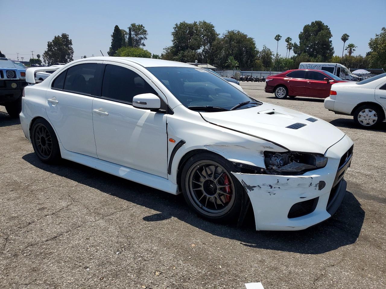 2015 Mitsubishi Lancer Evolution Gsr White vin: JA32W8FV5FU023430