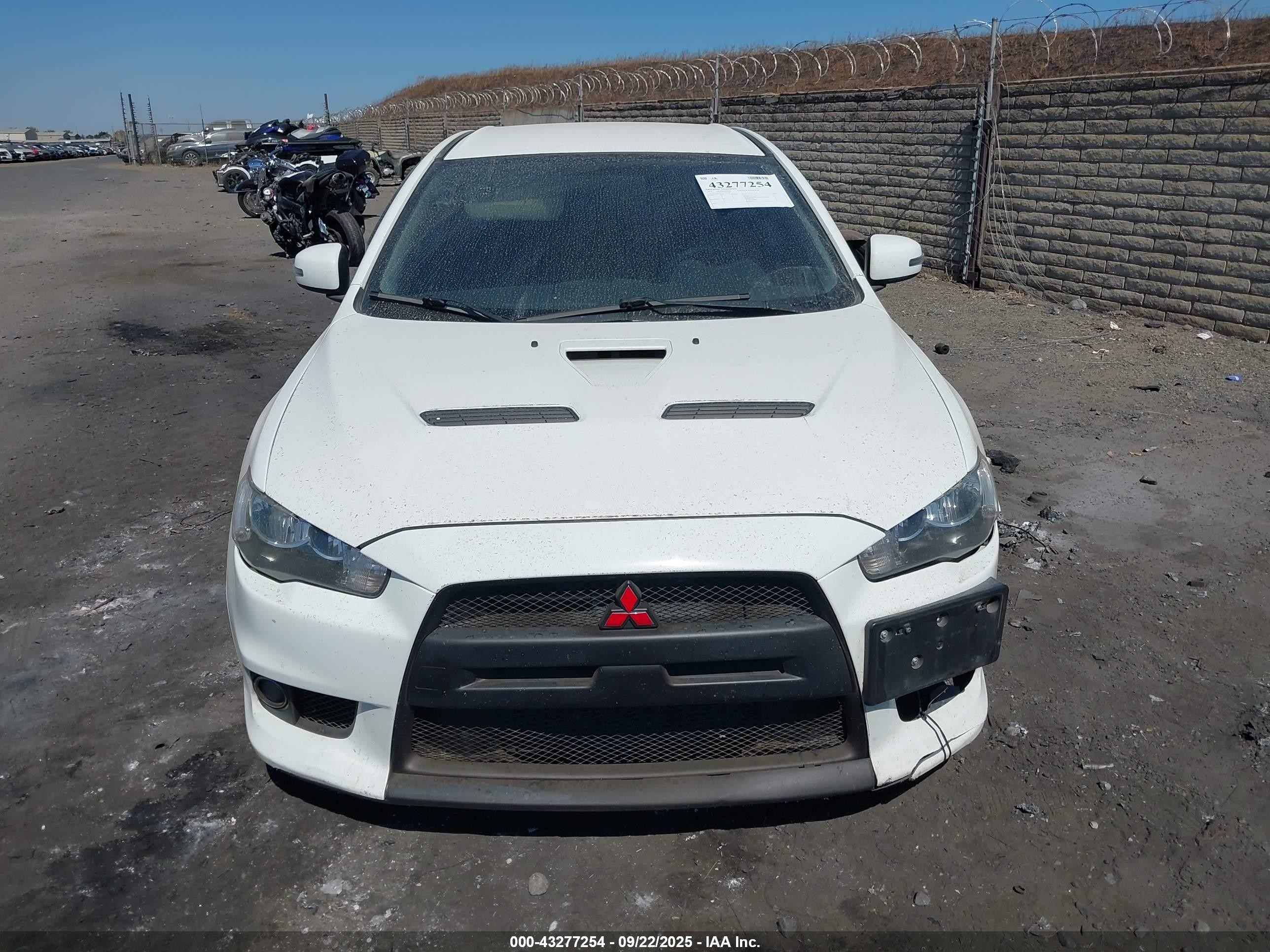 2015 Mitsubishi Lancer Evolution Gsr White vin: JA32W8FV6FU017796