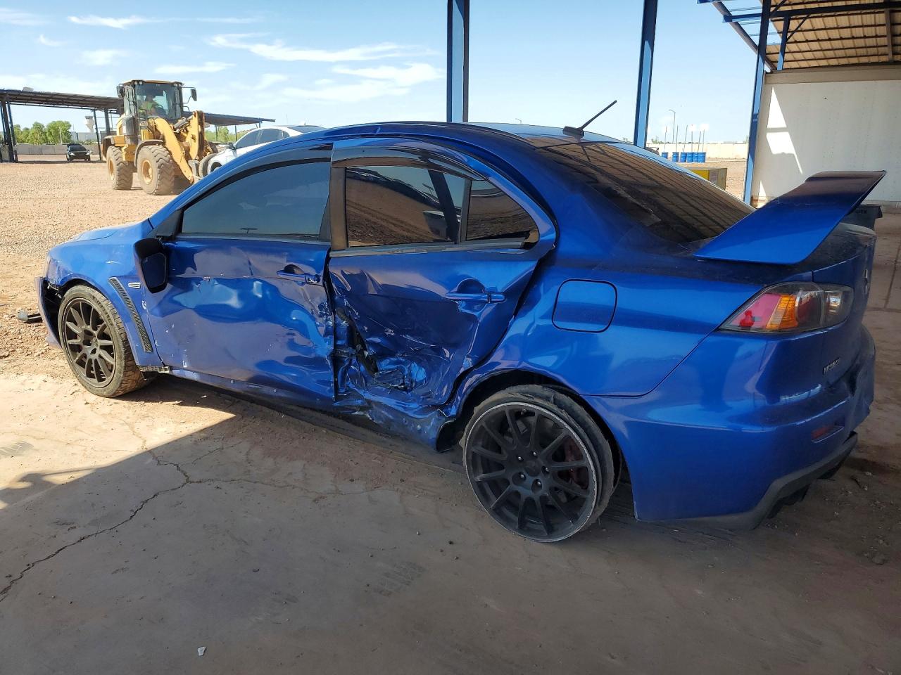 2015 Mitsubishi Lancer Evolution Gsr Blue vin: JA32W8FV6FU026515