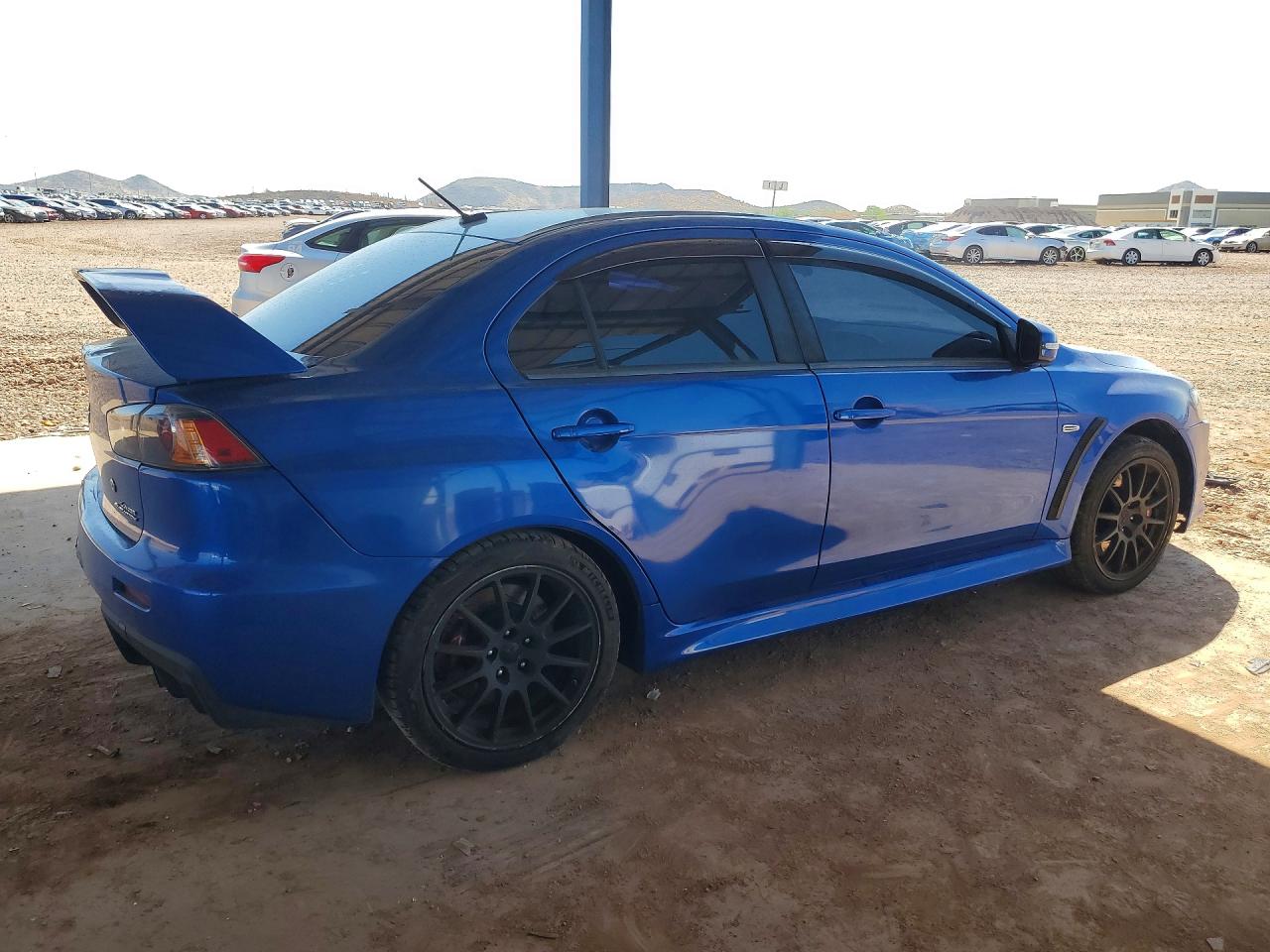 2015 Mitsubishi Lancer Evolution Gsr Blue vin: JA32W8FV6FU026515