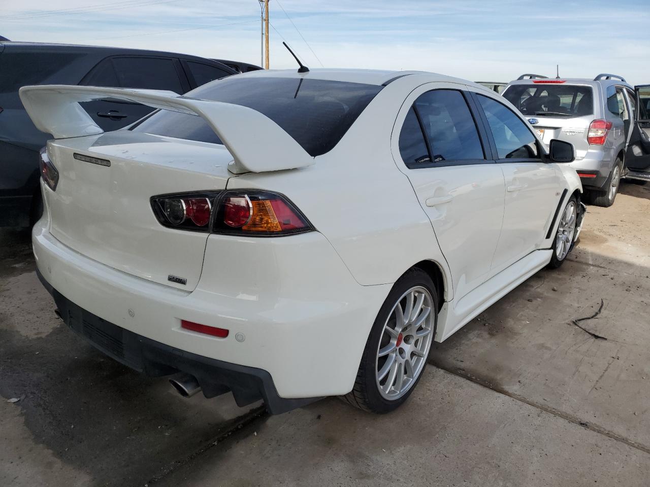 2013 Mitsubishi Lancer Evolution Gsr White vin: JA32W8FV8DU015772
