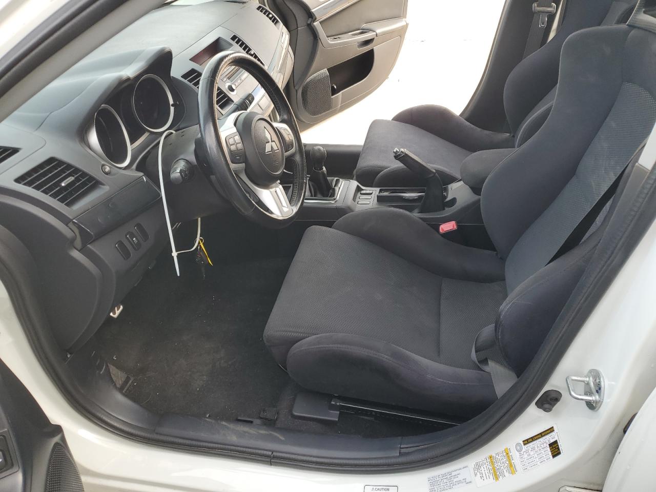 2013 Mitsubishi Lancer Evolution Gsr White vin: JA32W8FV8DU015772