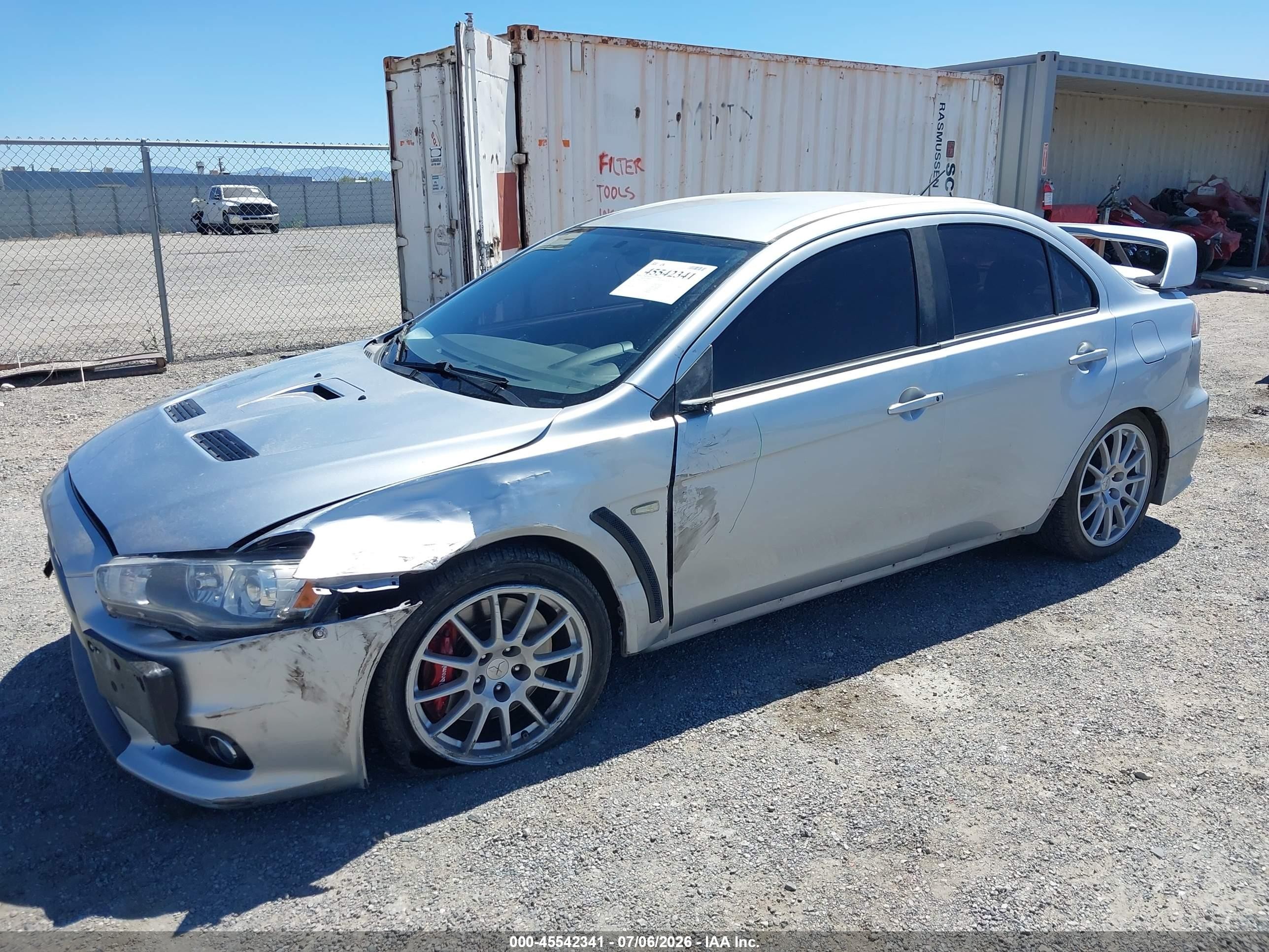 2015 Mitsubishi Lancer Evolution Gsr Silver vin: JA32W8FV8FU006606