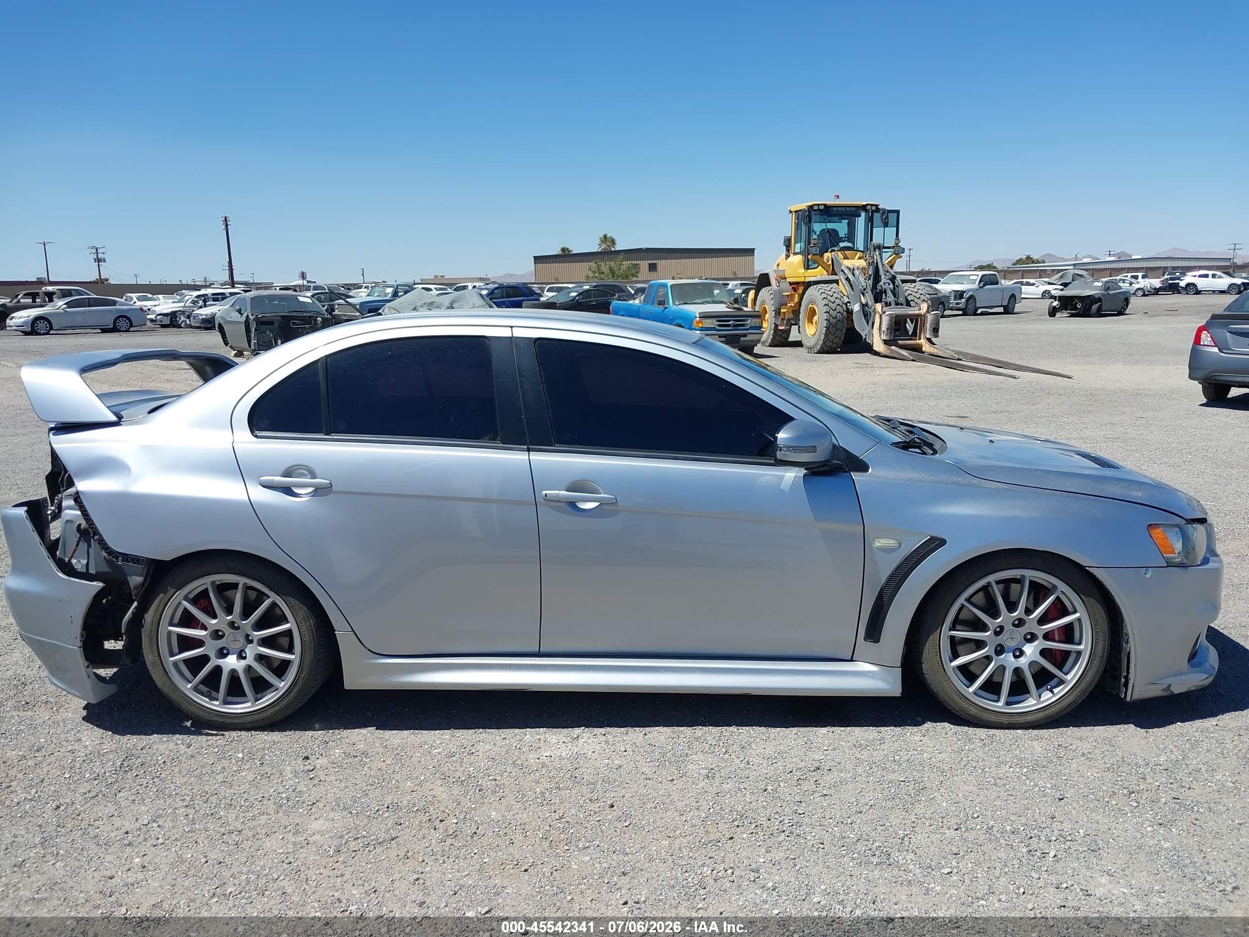 2015 Mitsubishi Lancer Evolution Gsr Silver vin: JA32W8FV8FU006606