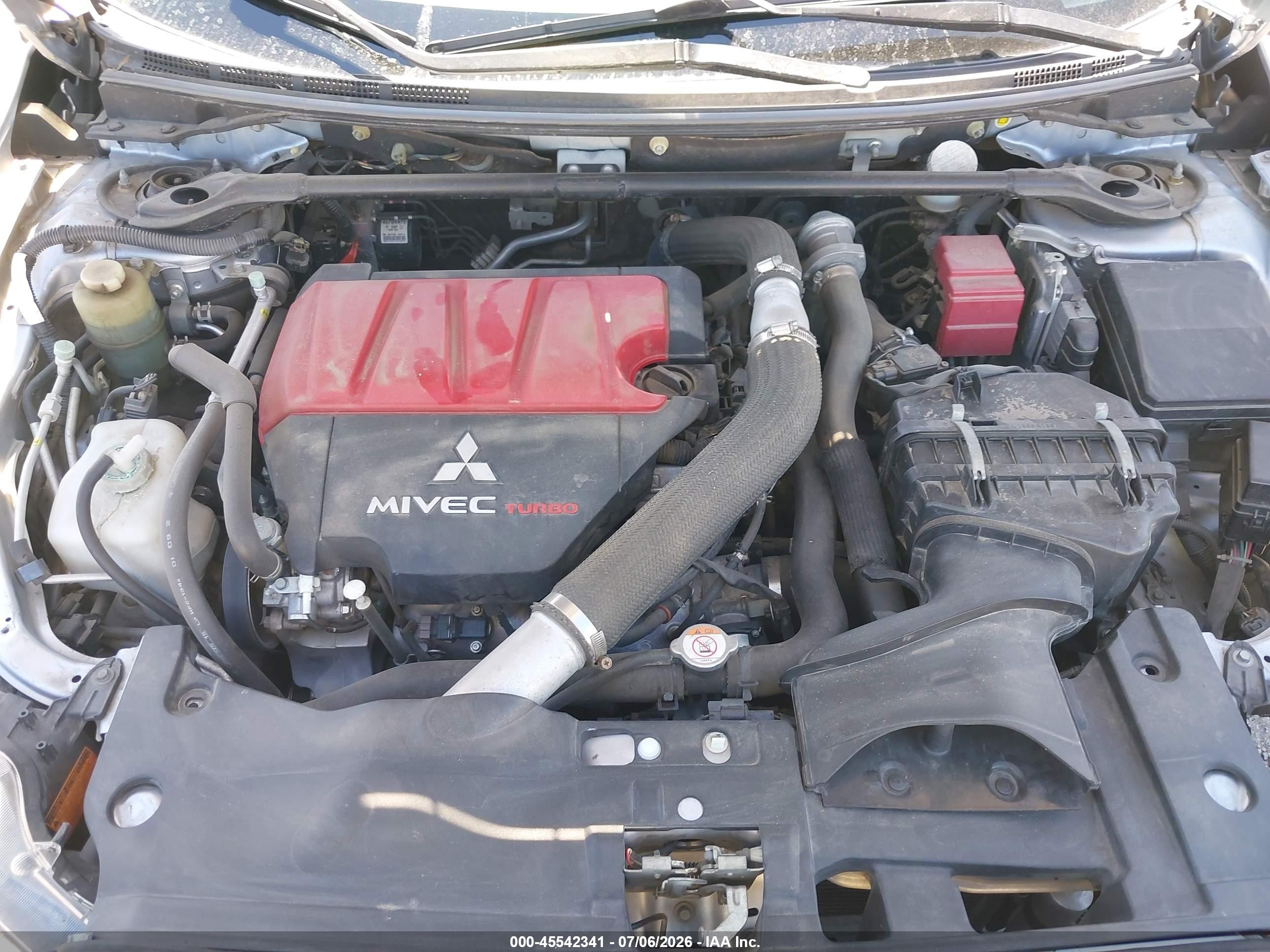 2015 Mitsubishi Lancer Evolution Gsr Silver vin: JA32W8FV8FU006606