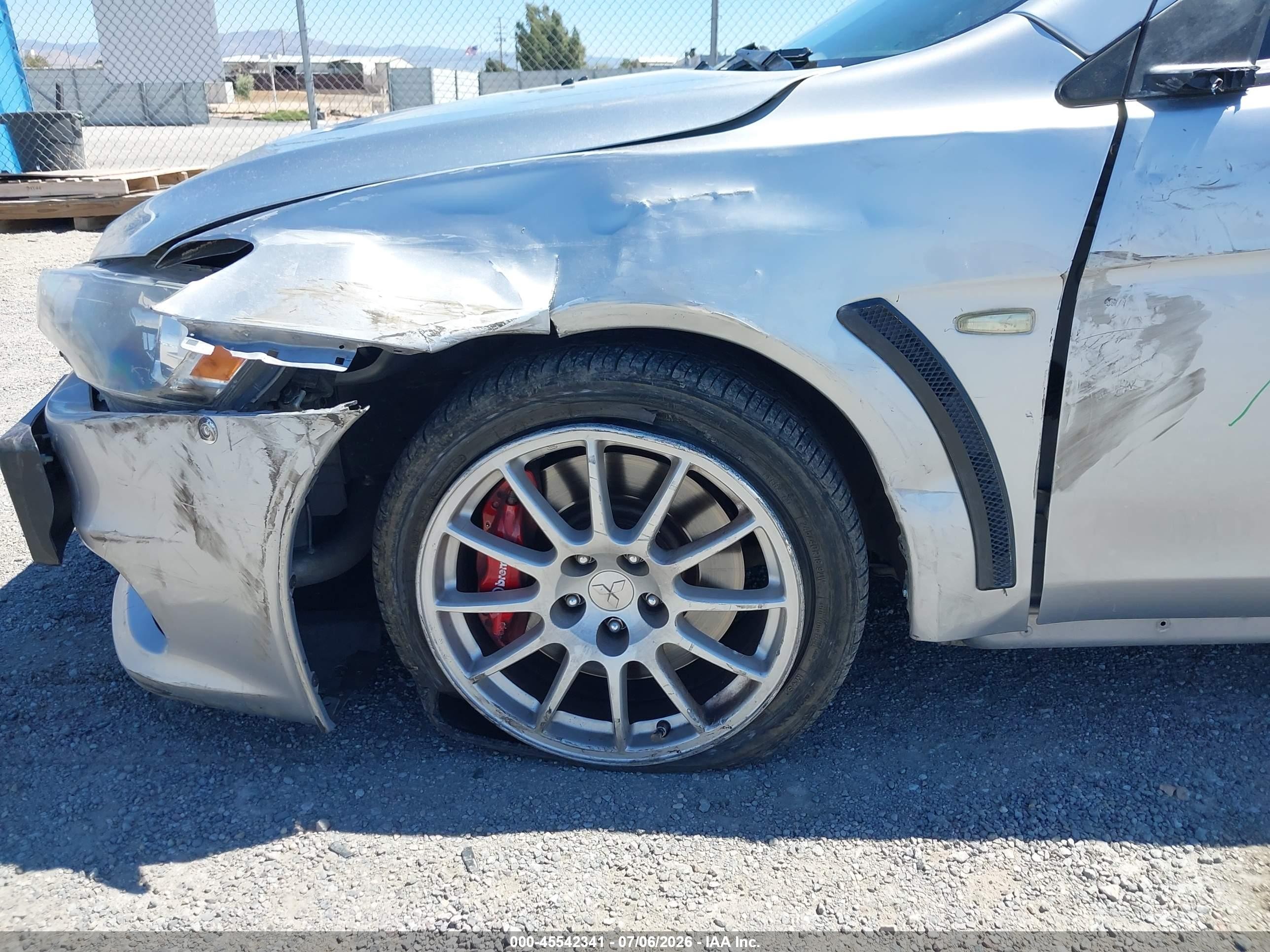 2015 Mitsubishi Lancer Evolution Gsr Silver vin: JA32W8FV8FU006606