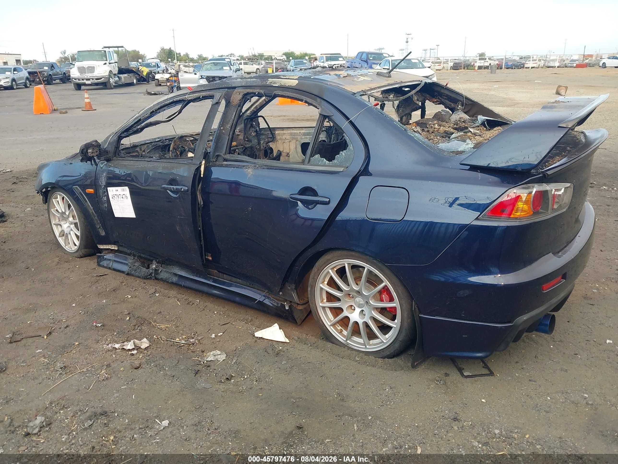 2014 Mitsubishi Lancer Evolution Gsr Синий vin: JA32W8FV9EU019444