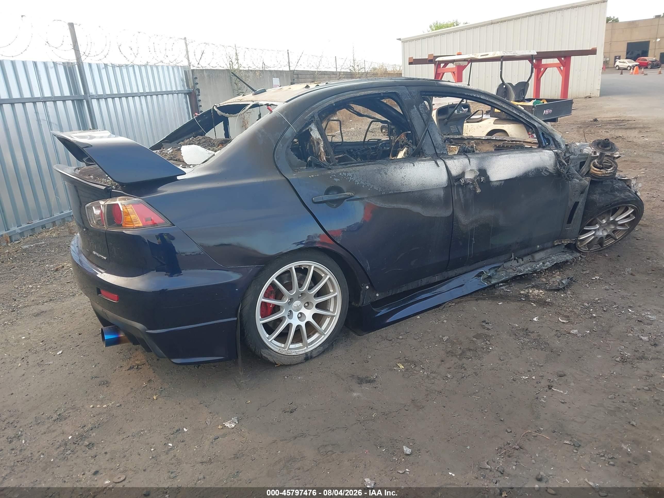 2014 Mitsubishi Lancer Evolution Gsr Синий vin: JA32W8FV9EU019444