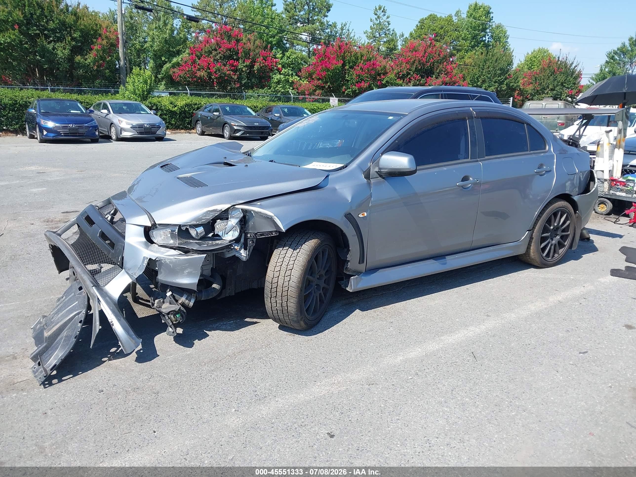 2014 Mitsubishi Lancer Evolution Gsr Silver vin: JA32W8FV9EU021825