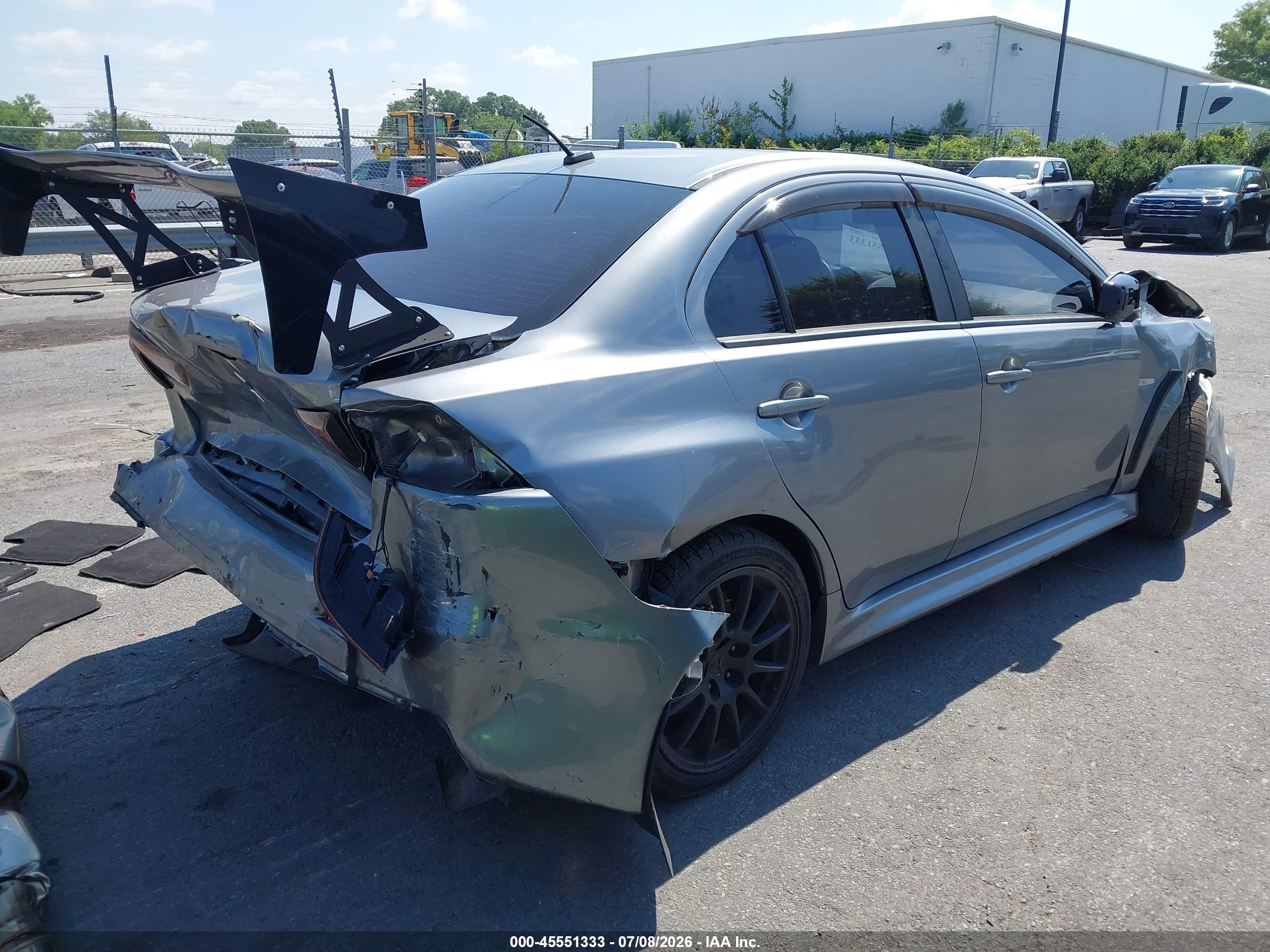 2014 Mitsubishi Lancer Evolution Gsr Silver vin: JA32W8FV9EU021825